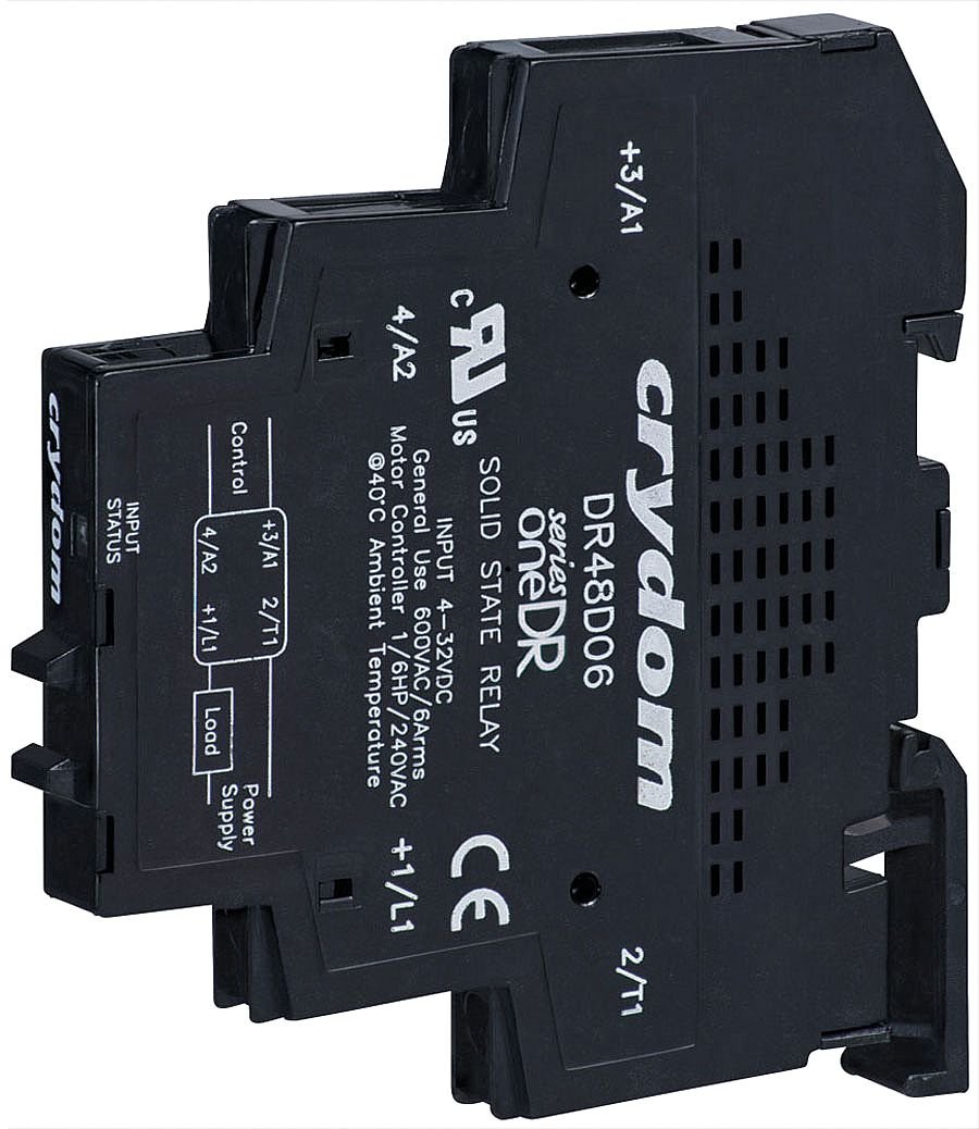 Crydom DR10D06 RELAY; SOLID STATE, 100VDC/6A, 4-32VDC IN, 11MM, DR