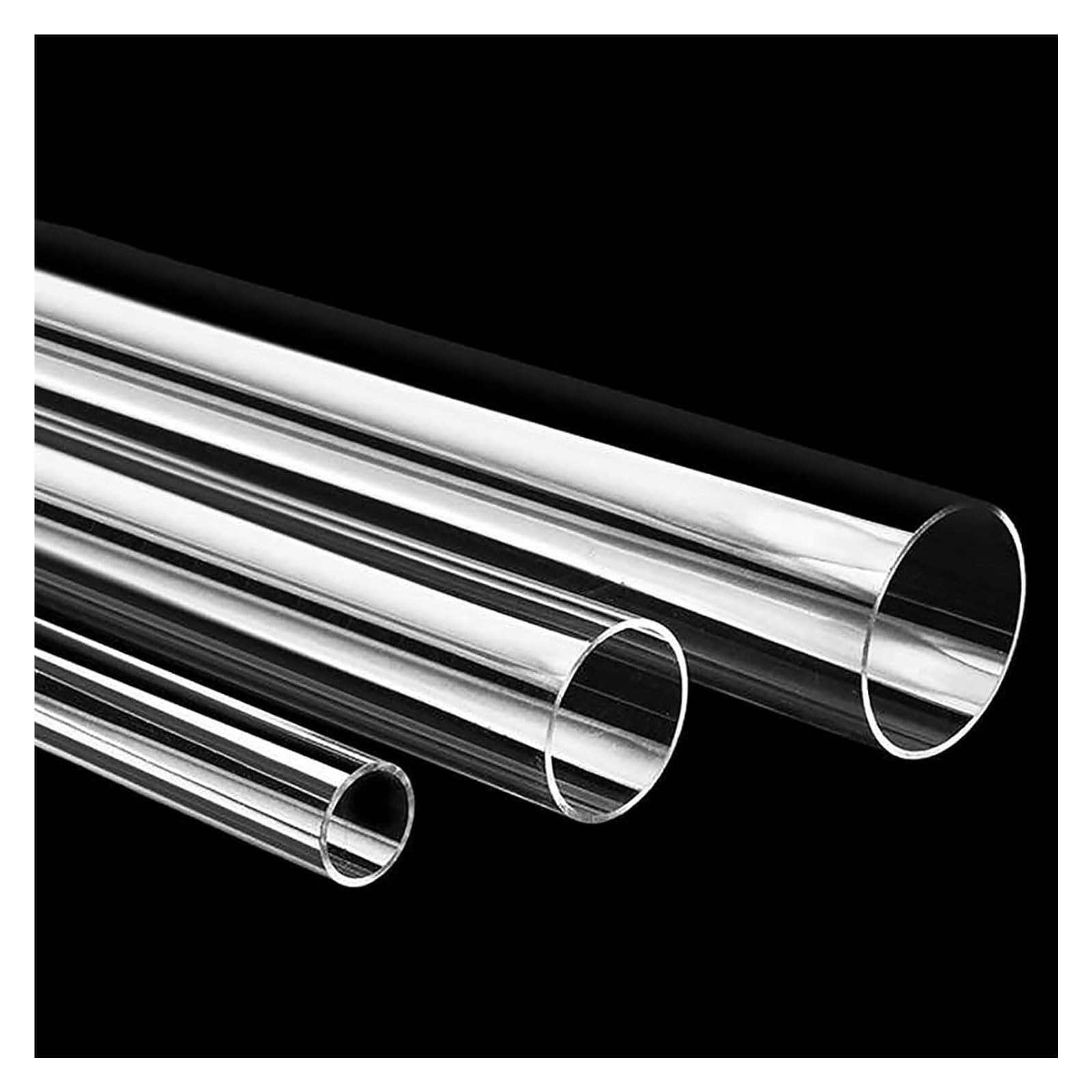 tuyau en PVC, Tuyau rond en plastique de 32 à 40 mm diamètre extérieur et 497 longueur, idéal for le bricolage, l'éclairage les aquariums(32mm OD)