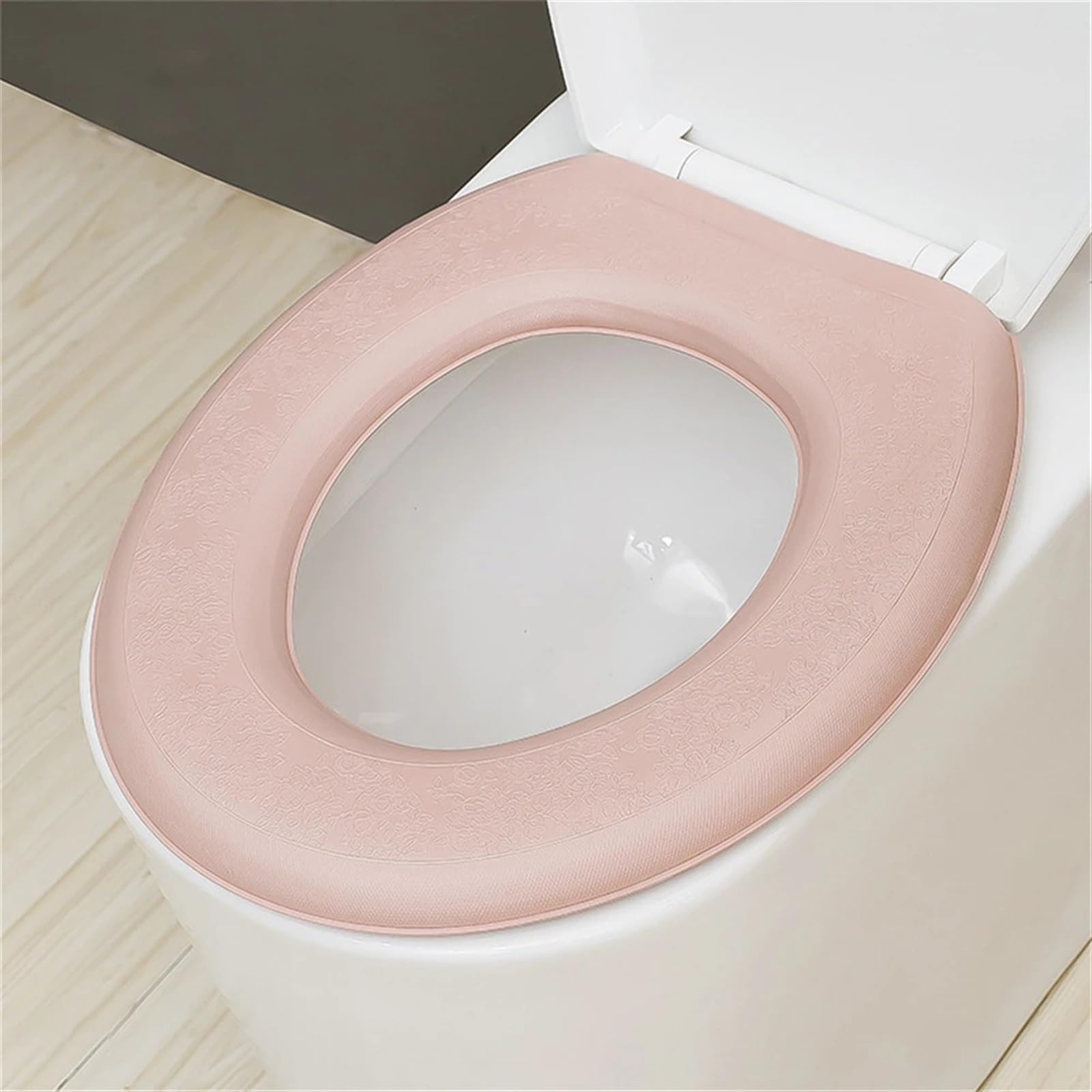 Coussin en forme de O pour housse de siège de toilette douce contre le froid