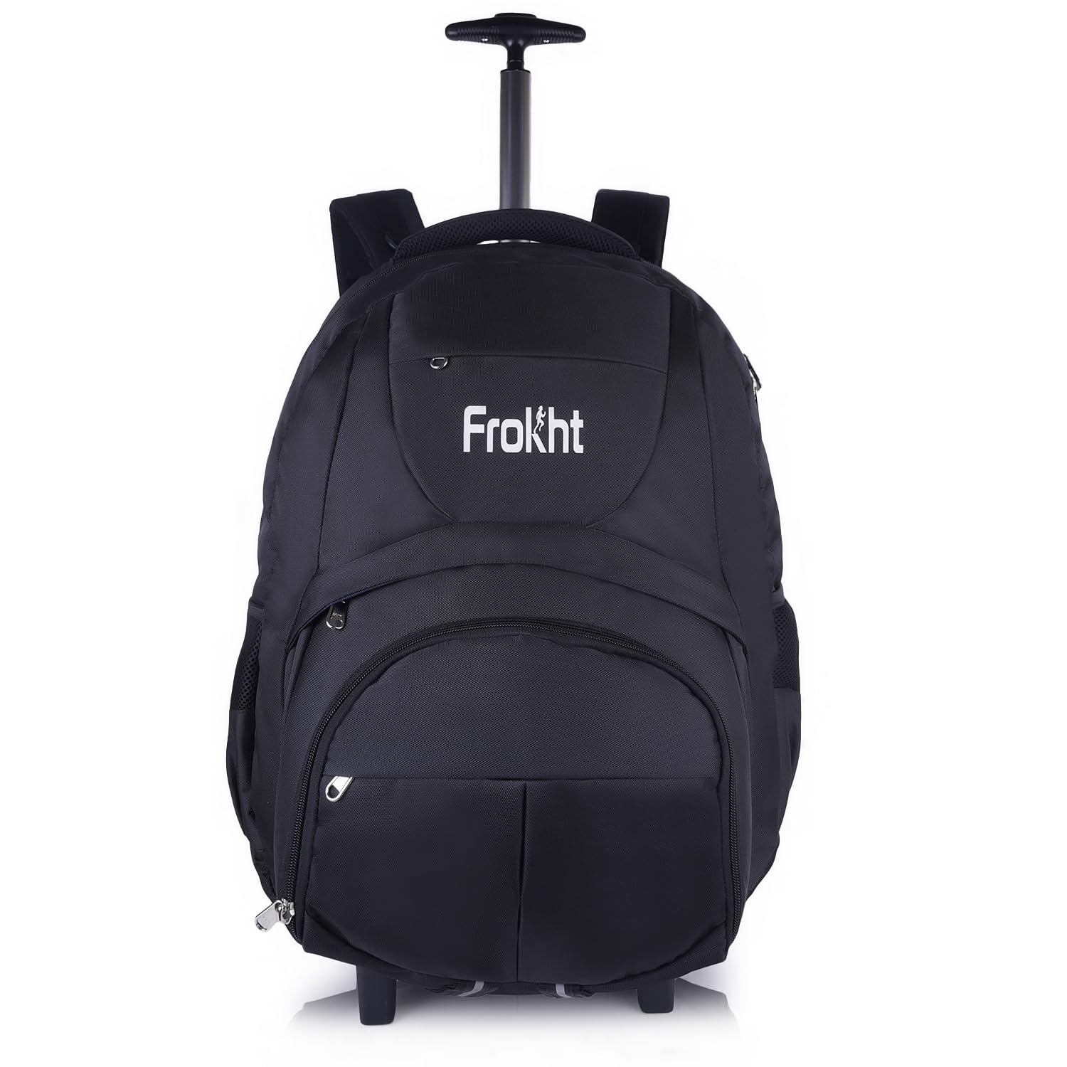 FROKHT Travel Laptop Backpacks with Wheels Compatible Laptop Size Upto 17 inch | Water Resistant Trolley Laptop Backpack for Men and Women Carry on Cabin Size Luggage Backpack for Travelling (B0DBHZTZDK) Amazon Price History, Amazon Price Tracker