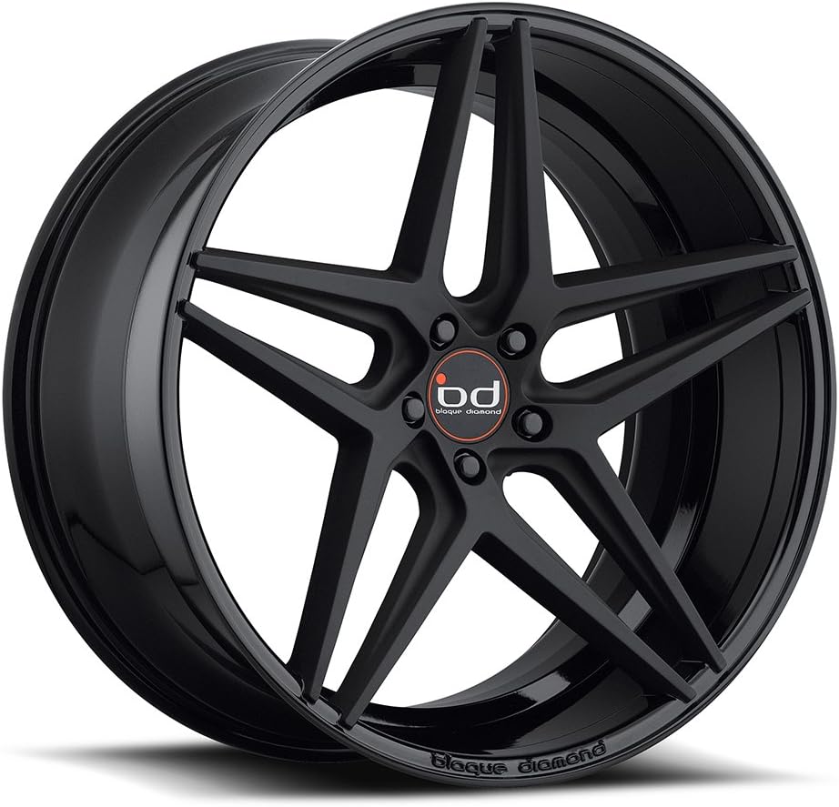 20" Inch Staggered Blaque Diamond BD-8 Gloss Black Matte Black Face Wheels Rims | BBS VOSSEN LEXANI FORGIATO KONIG AUDI BMW MERCEDES INFINITY