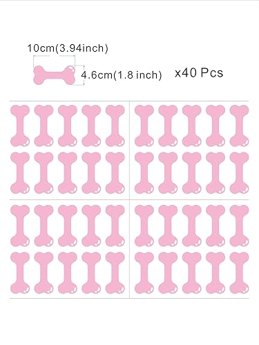 Miniatura 3 de Juego de 40 calcomanías de pared de huesos para decoración de espacio de perro, calcomanías de pared de hueso de perro, casa de cachorro, hogar,