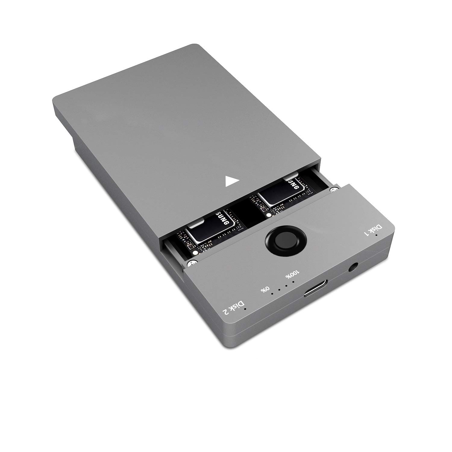 Buy Cateck USB 3.1 Gen2 10Gbps DualBay NVME Docking Station, LayFlat