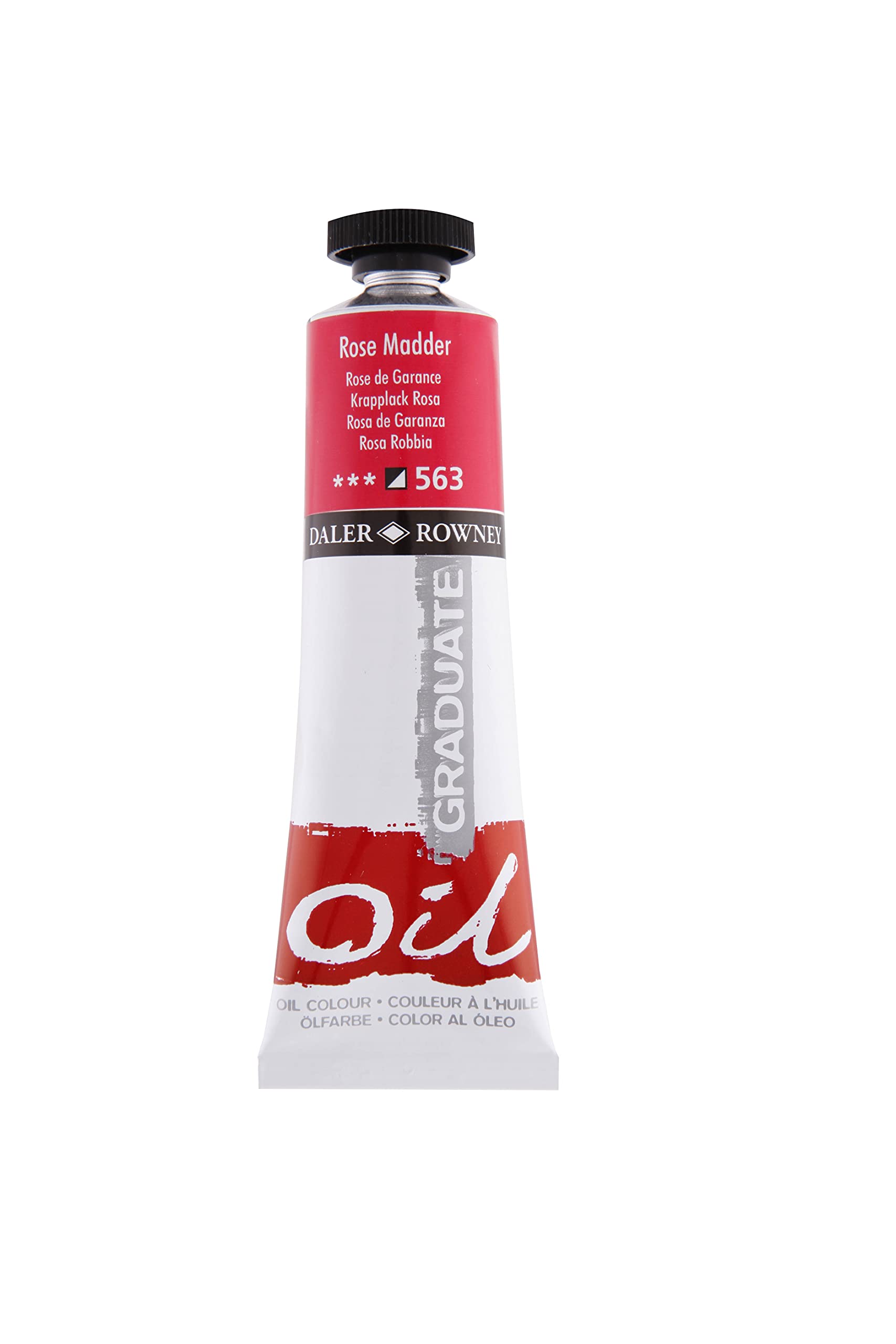 Daler Rowney Pink Daler-Rowney Graduate Oil Paint, Aluminium Tube, - 38 Ml, Rose Madder 1.28Oz