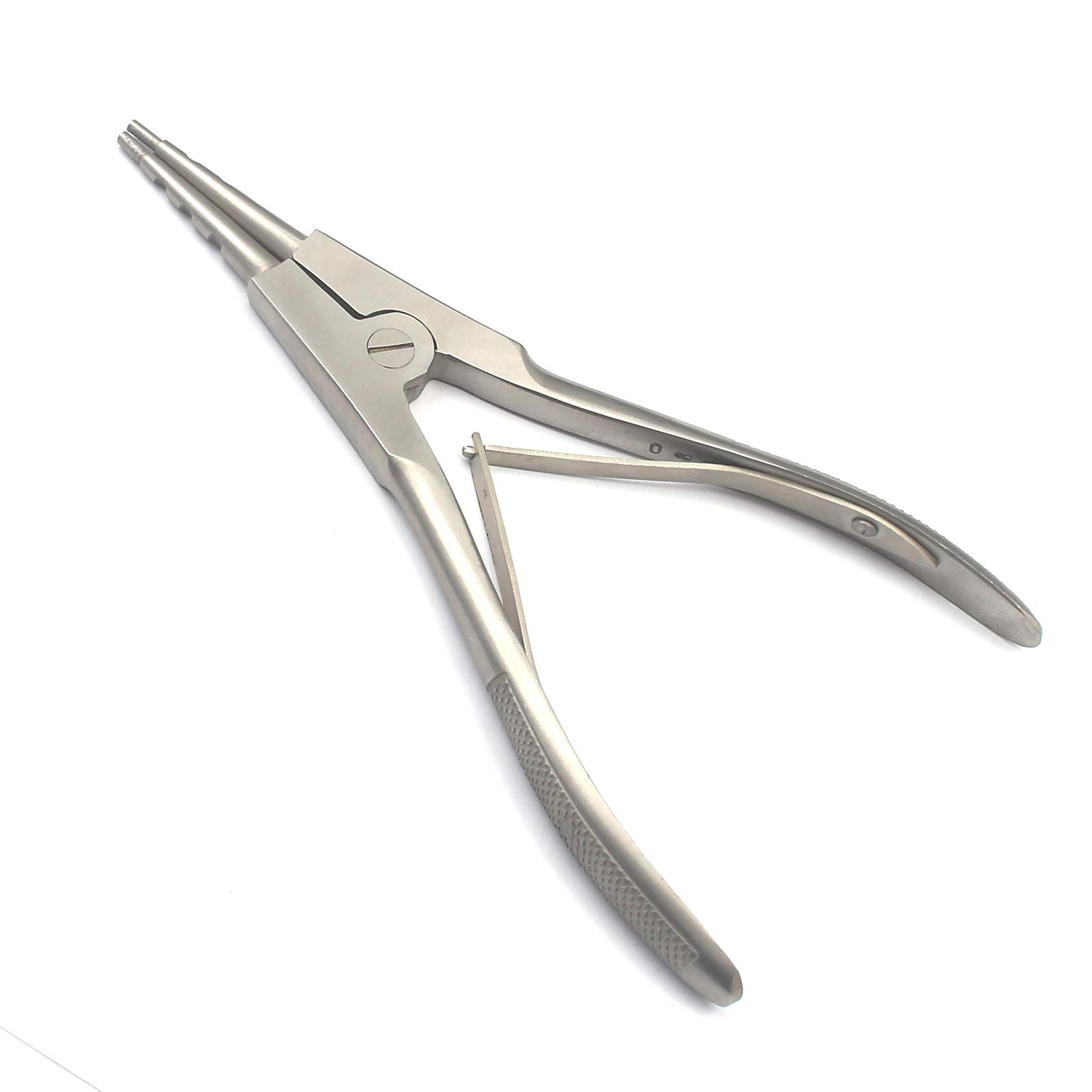 AAProTools 17.78cm Surgi Steel Body Piercing Kits Ear Nose Lip Navel Tongue Septum Forcep Clamp Pliers Tool for Professional Use (7 inch)