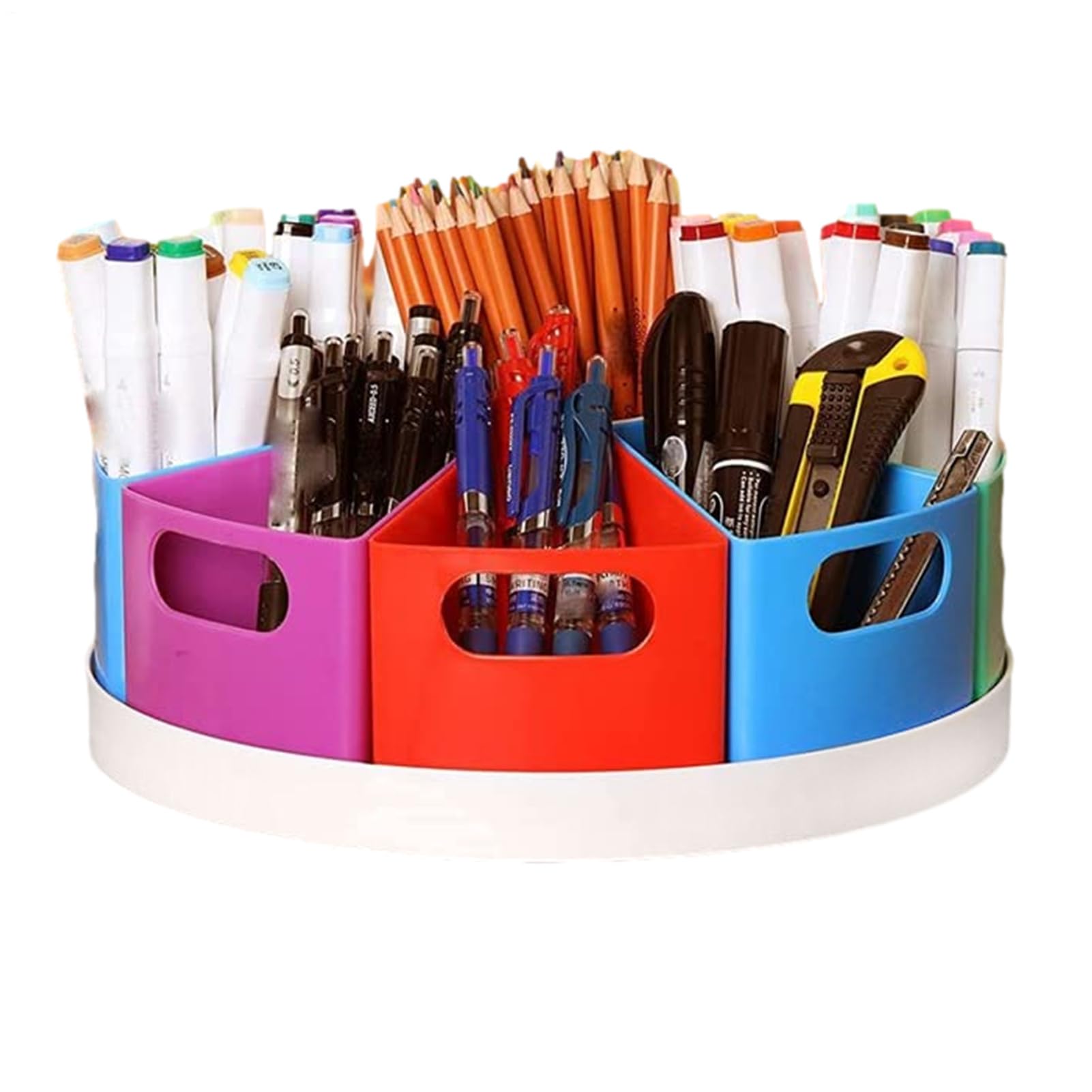 Organizer da scrivania, 9 scomparti, grande capacità, scatola portaoggetti per articoli artistici, supporto da scrivania per casa, scuola, posto di lavoro