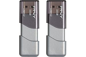 PNY 32GB Elite Turbo Attaché 3 USB 3.2 Flash Drive 2-Pack: High-Speed...