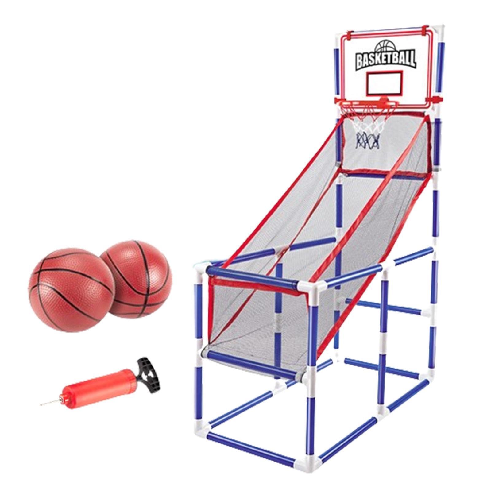 Tablero de Baloncesto Deportivo, Juego Arcade para niños, aro de Baloncesto para Interiores, Divertido, Altura Ajustable, Juguetes, Regalo de cumpleaños, Aventura, Kits , 2 Bolas