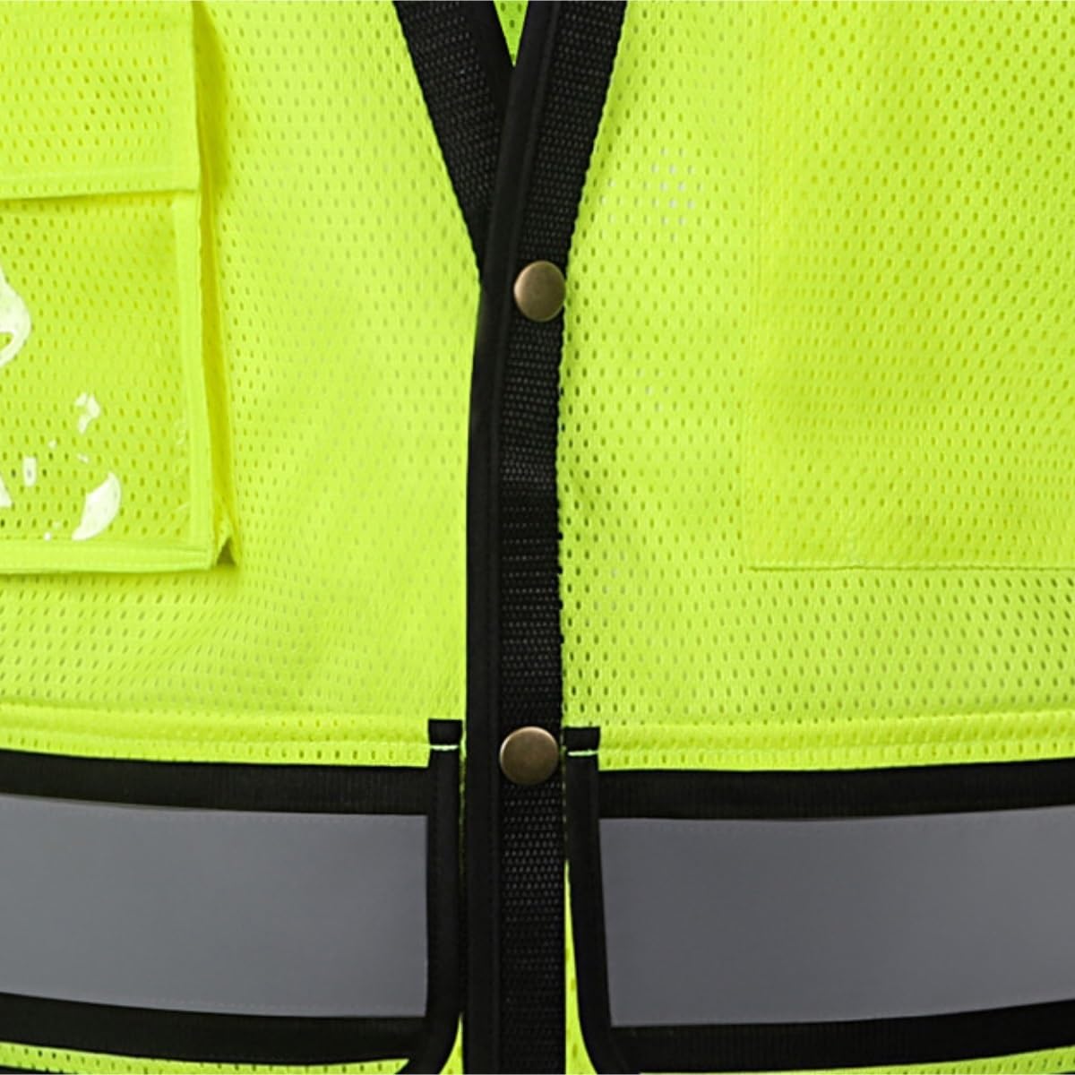 Chalecos Reflectantes de Alta Visibilidad, Chaleco Reflectante Malla Transpirable Amarillo L/XL(XL)
