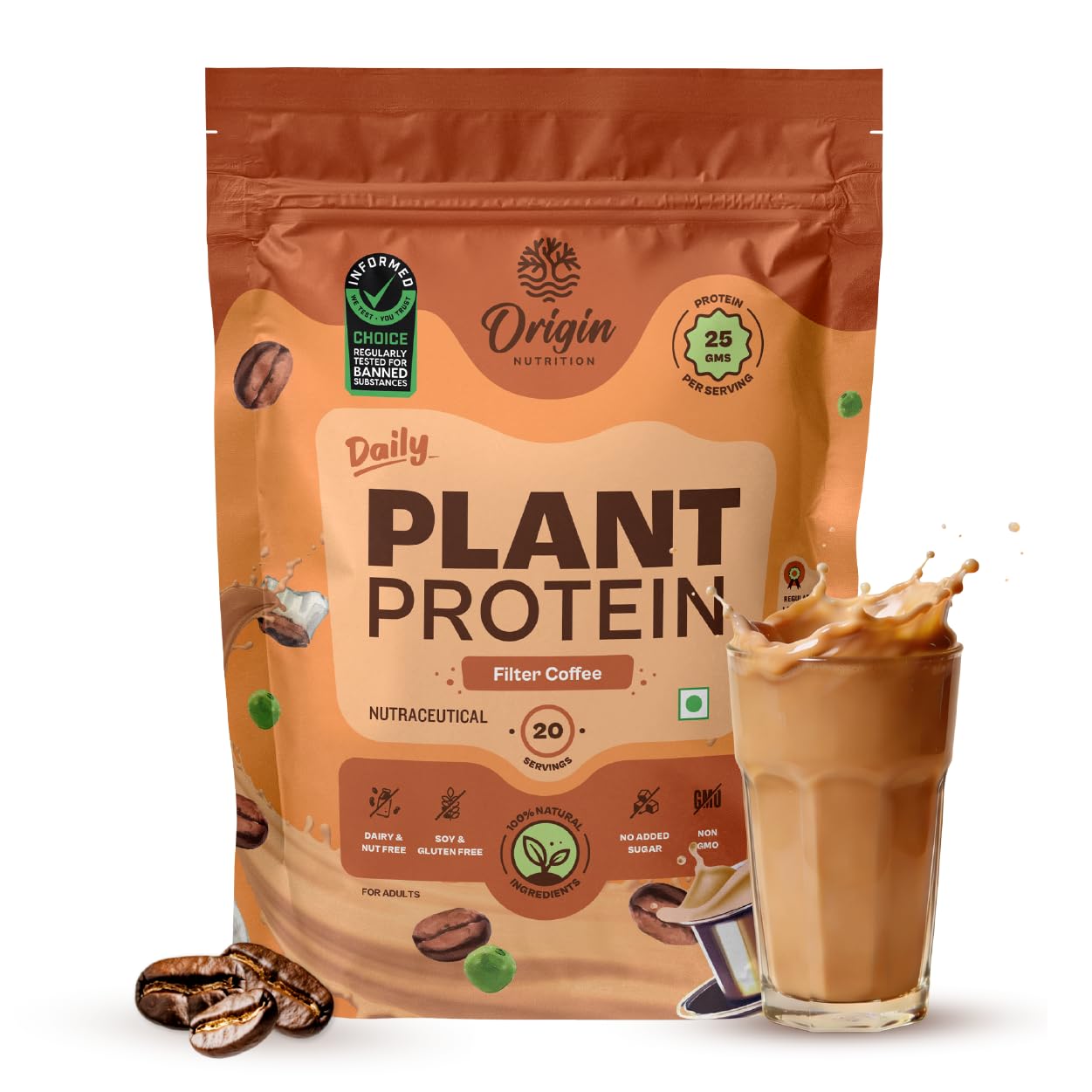 Origin Nutrition Plant Protein | Strawberry Delight | Real Strawberry | 25g Pea & Pumpkin Seed Blend | All Essential Amino Acids | Gut-Friendly, No Bloat | Clean, Vegan, Lab-Tested | 20 Servings, 816g — Amazon image 15
