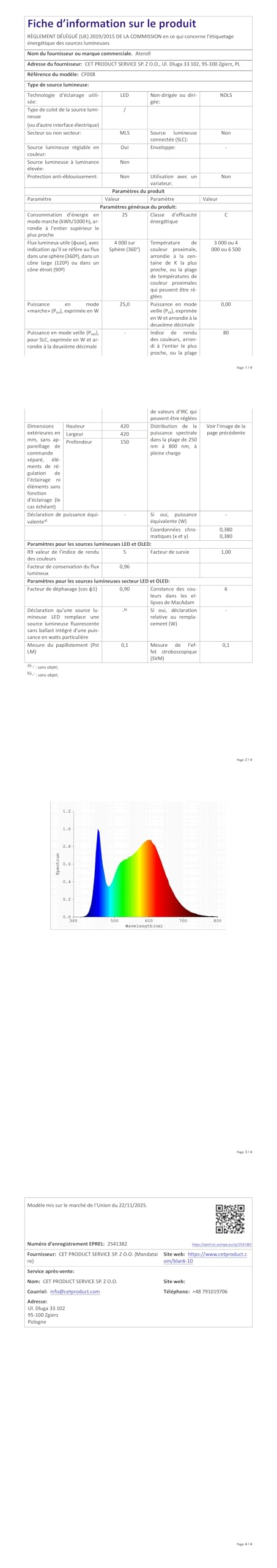 Ateroll Cristal Ventilateur Plafond avec Lumiere Ø43.5 cm, 3000K-4000K-6500K+RGB, 6 Vitesses de Ventilation Réglables avec Télécommande, Minuterie, Mémoire de Lumière, Ventilateur Réversible