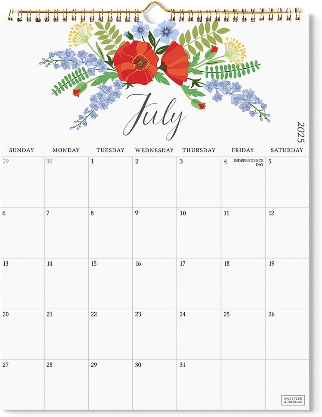 amazon-s-o-twelve-flowers-18-month-wall-calendar-2024-2025-for