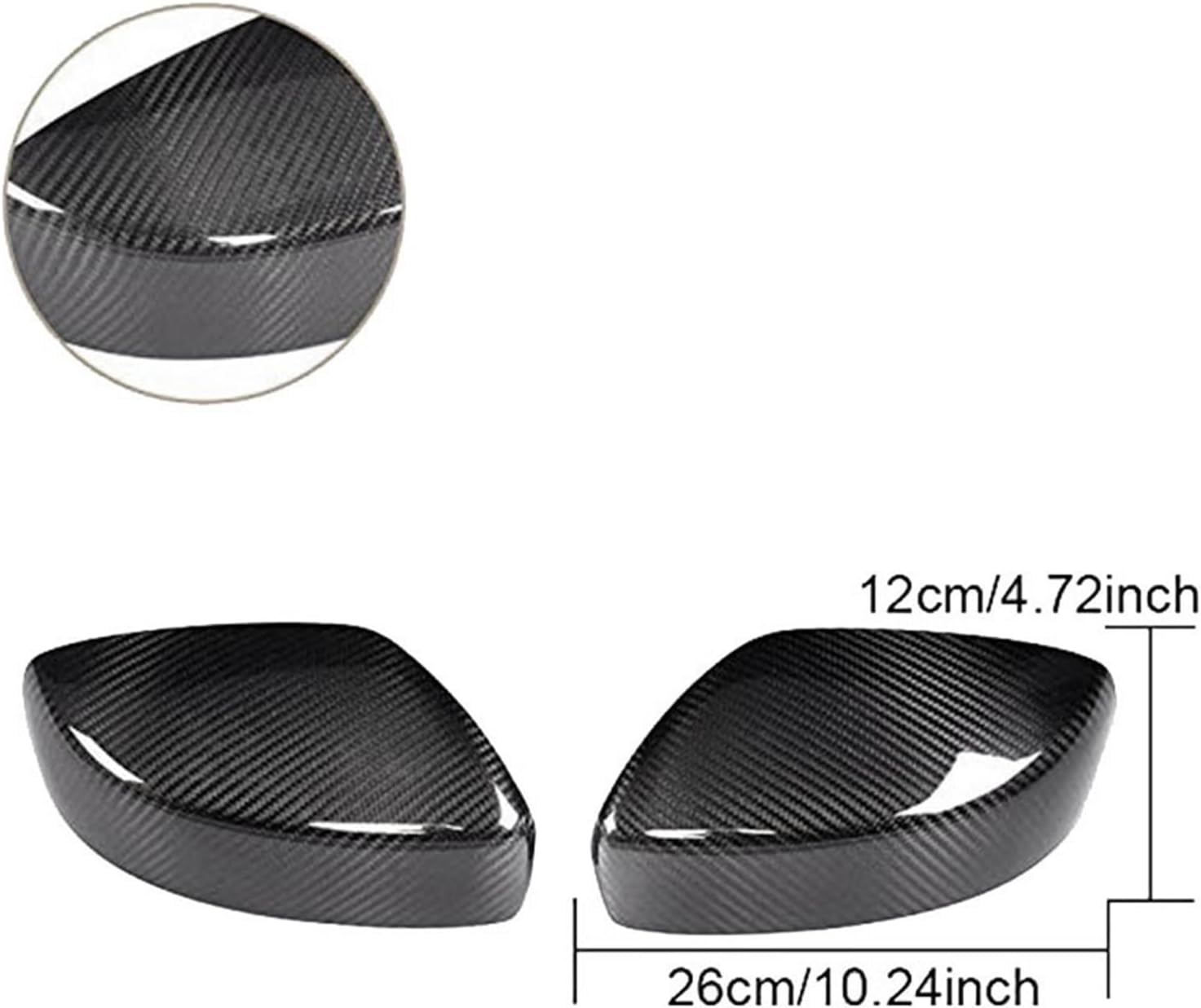 ミラーハウジング For Infinit G25 G35 G37 2008-2013 Car Carbon Fiber Side R