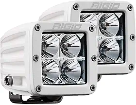 RIGID Industries - White D-Series Pro Hybrid Flood Surface Mount, Set of 2