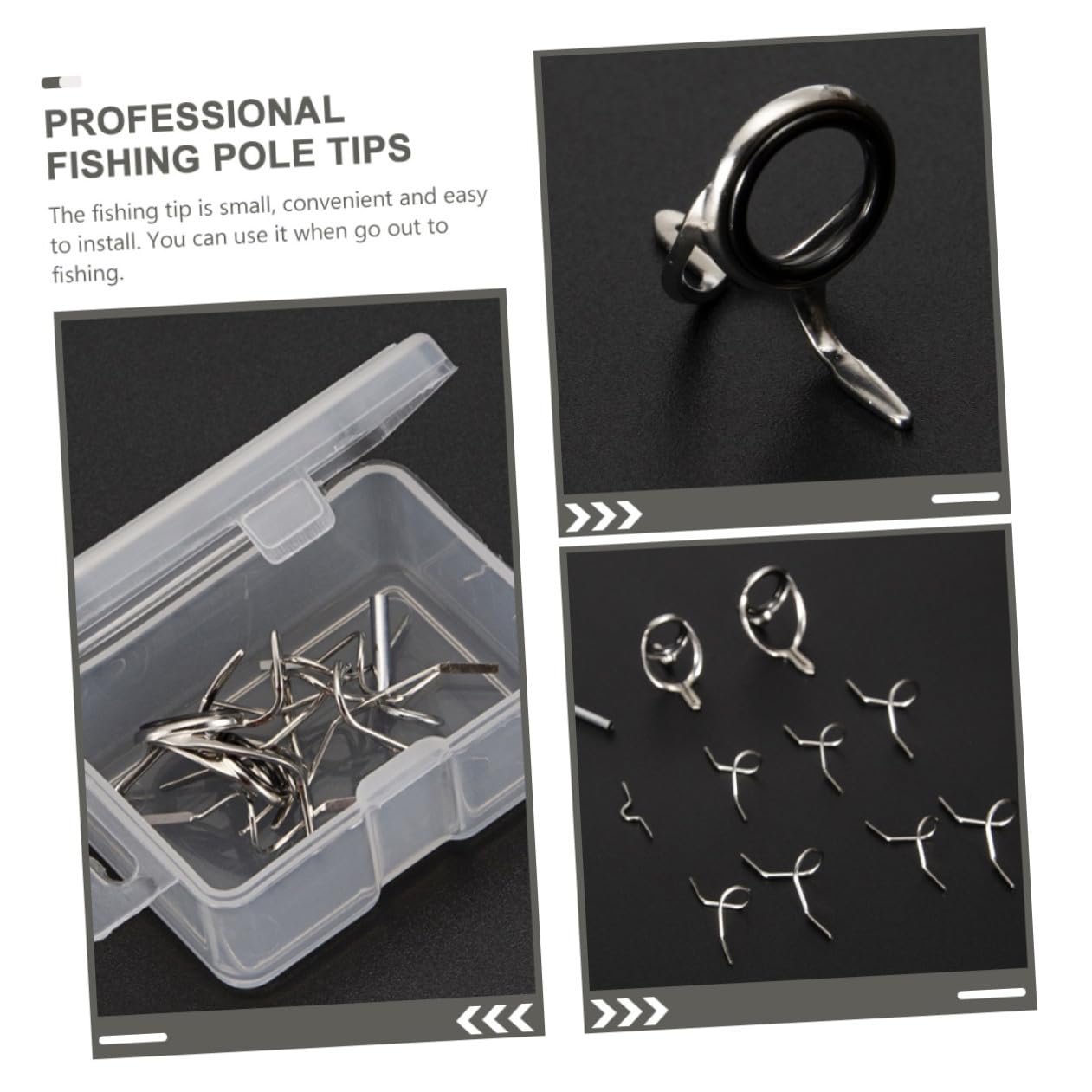 ibasenice Anneau De Pêche Accessoires Guide De Canne À Pêche Kit De Réparation D'Œillet De Canne À Pêche Kit De Réparation De Canne À Pêche Embout De Canne À Pêche Fixation De