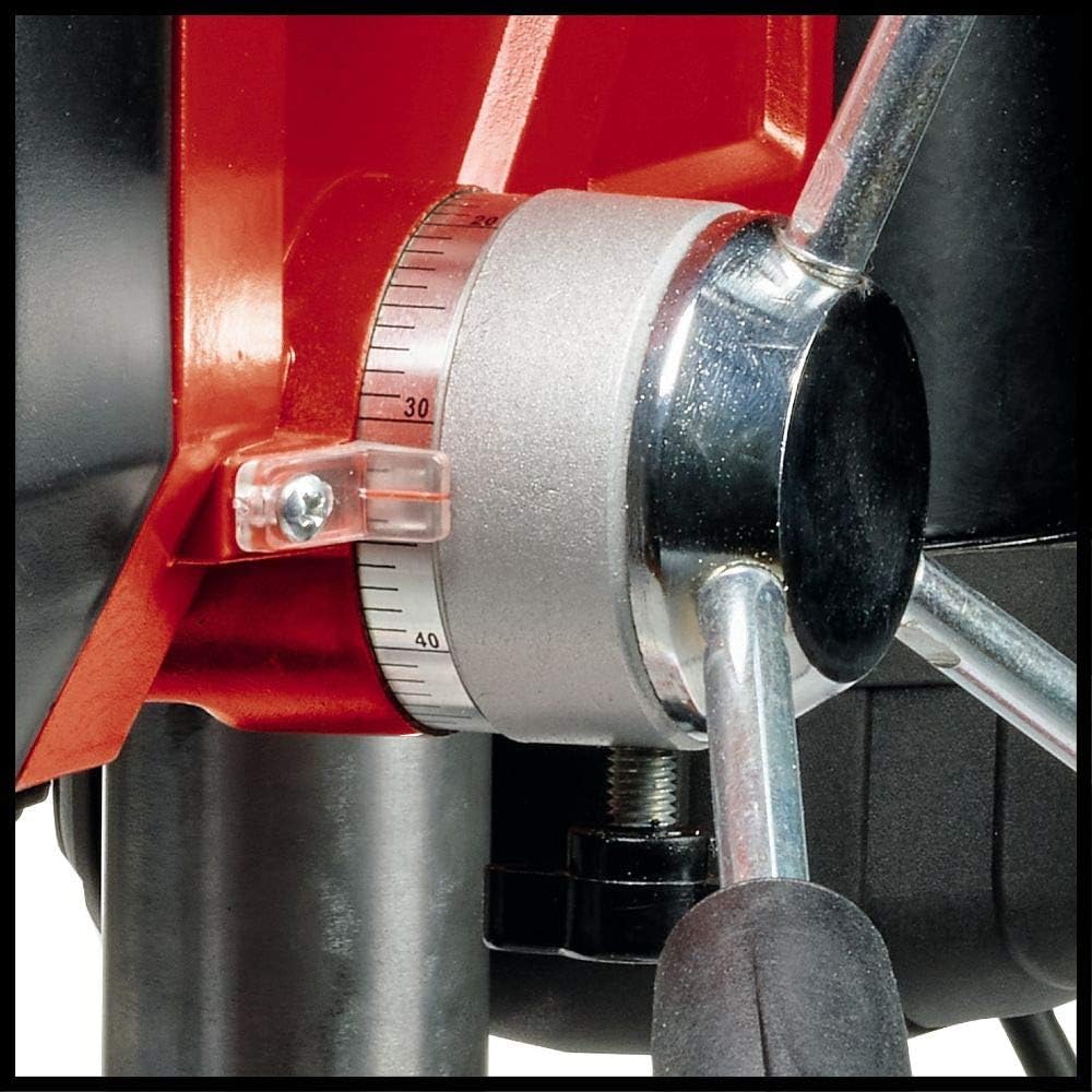 Einhell Säulenbohrmaschine TE-BD 550 E (550 Watt, stufen-/werkzeuglose Drehzahlregulierung, LCD Anzeige, Qualitäts-Schnellspannbohrfutter, Einstellbarer Tiefenanschlag)