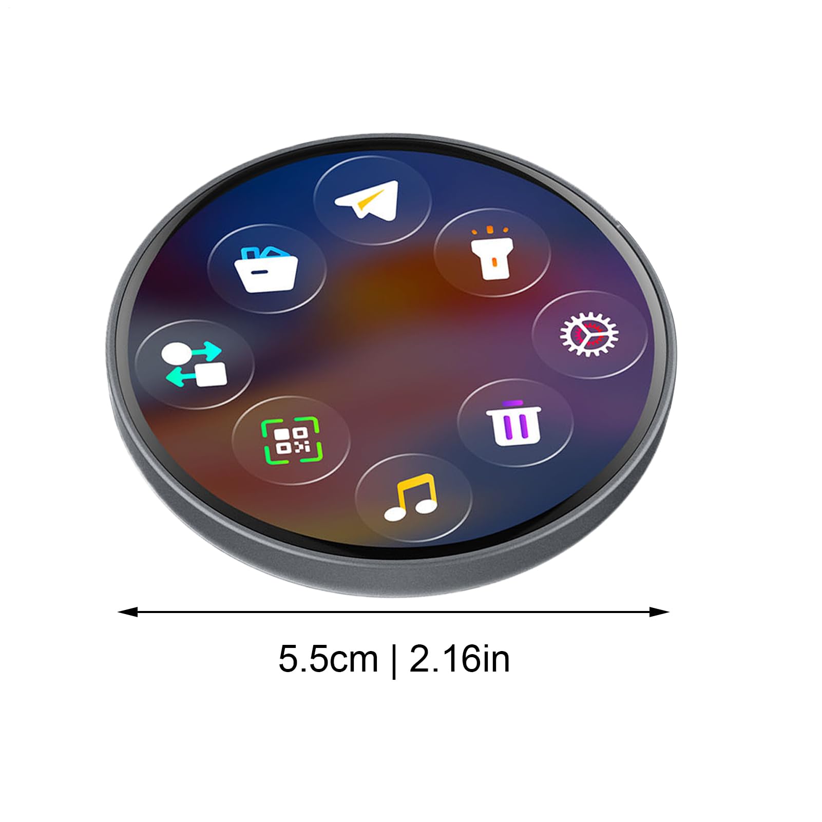 Pin de insignia digital, pantalla táctil, LED animado de alta definición con efectos de color, pin esmaltado coleccionable, accesorio divertido de moda para anime, cómic, concierto, música, escuela