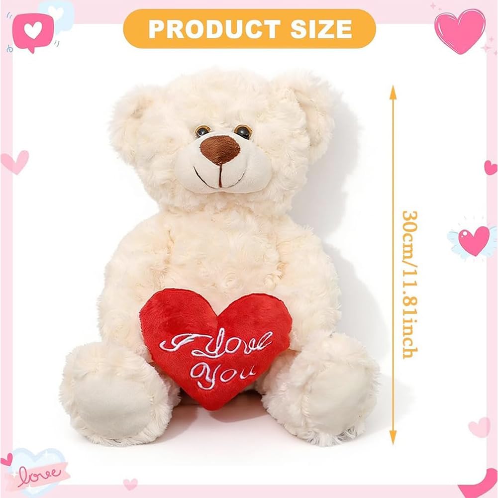 Vexthorion Love Teddy Bears Plush, Bears Plush Toy With Rose - Image 2
