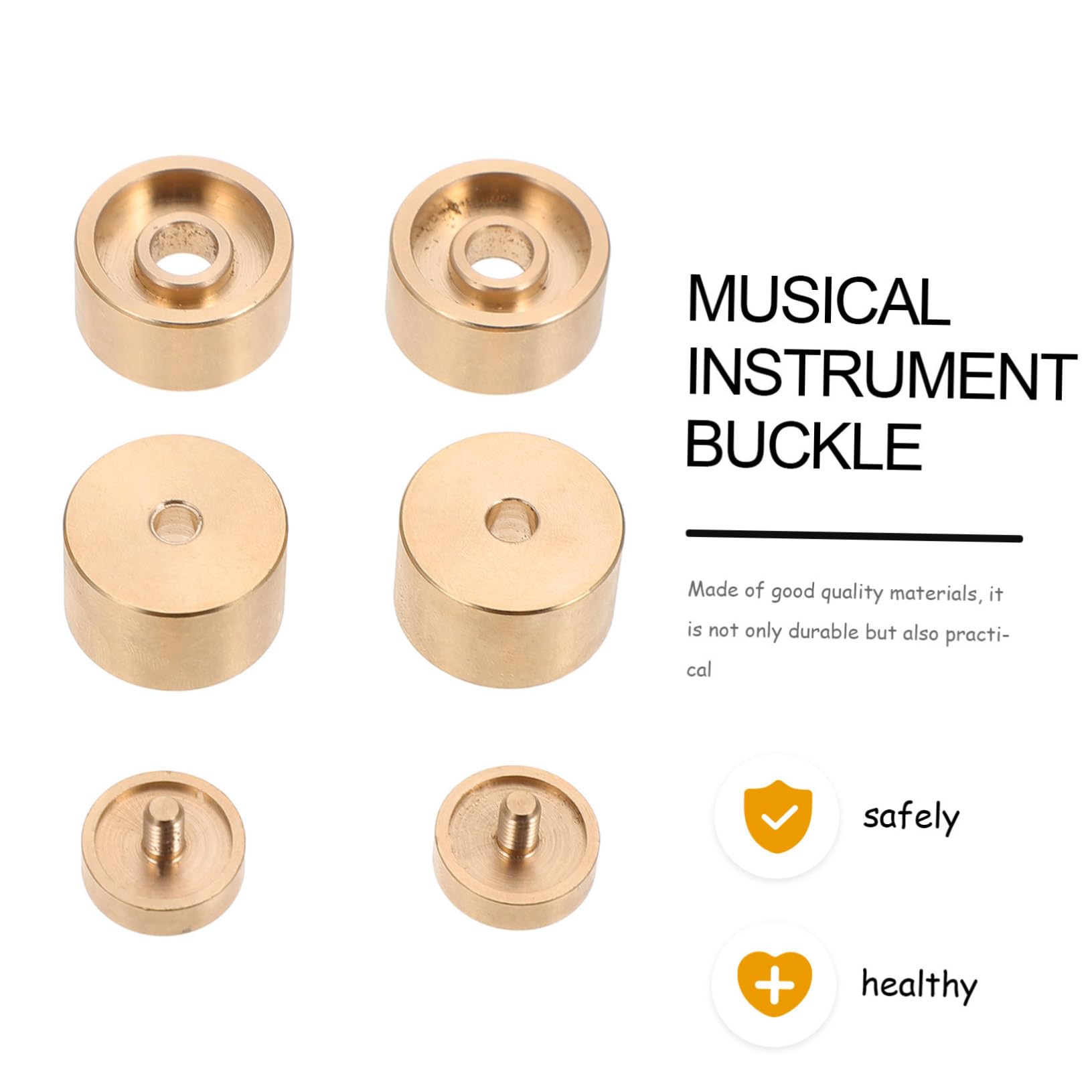 Abaodam Coppia di Coperture per Pulsanti della Tromba in Rame, Resistenti alla Deformazione allo Scolorimento, Accessorio Musicale per Banda