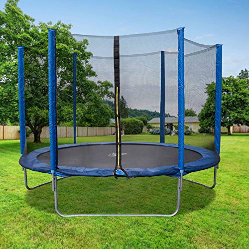 AIRWAVE Outdoor Trampoline With Safety Enclosure For Kids and Children (8ft, Blue)
