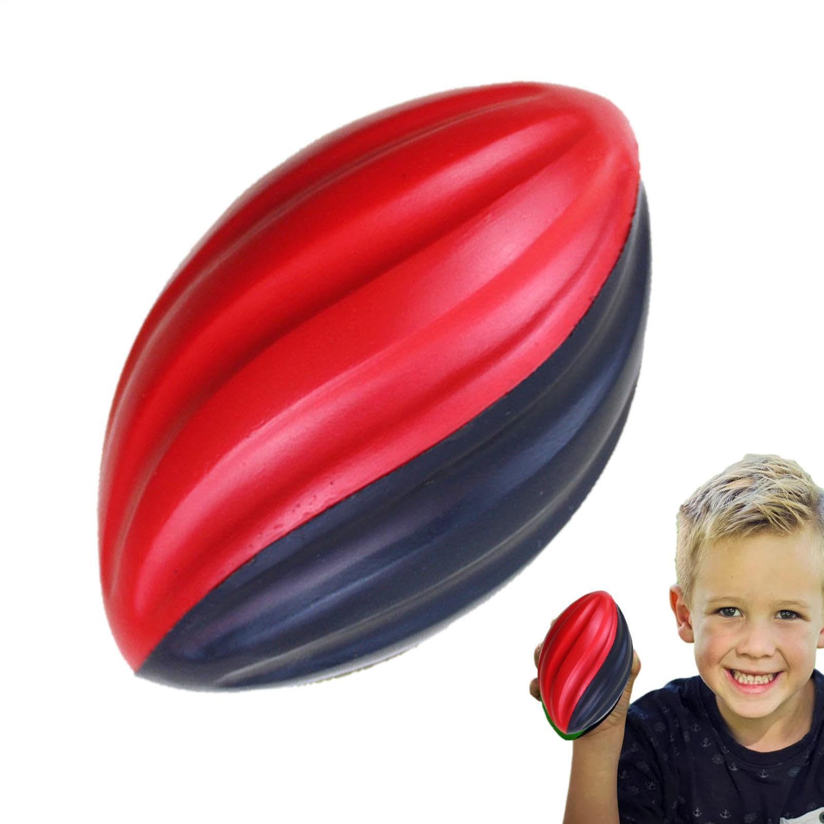 Generico Palla da allenamento per rugby per bambini - Design con impugnatura a a rimbalzo lento, palla da pratica in morbida e resistente, giocattolo sportivo leggero da 5 pollici per lo sviluppo