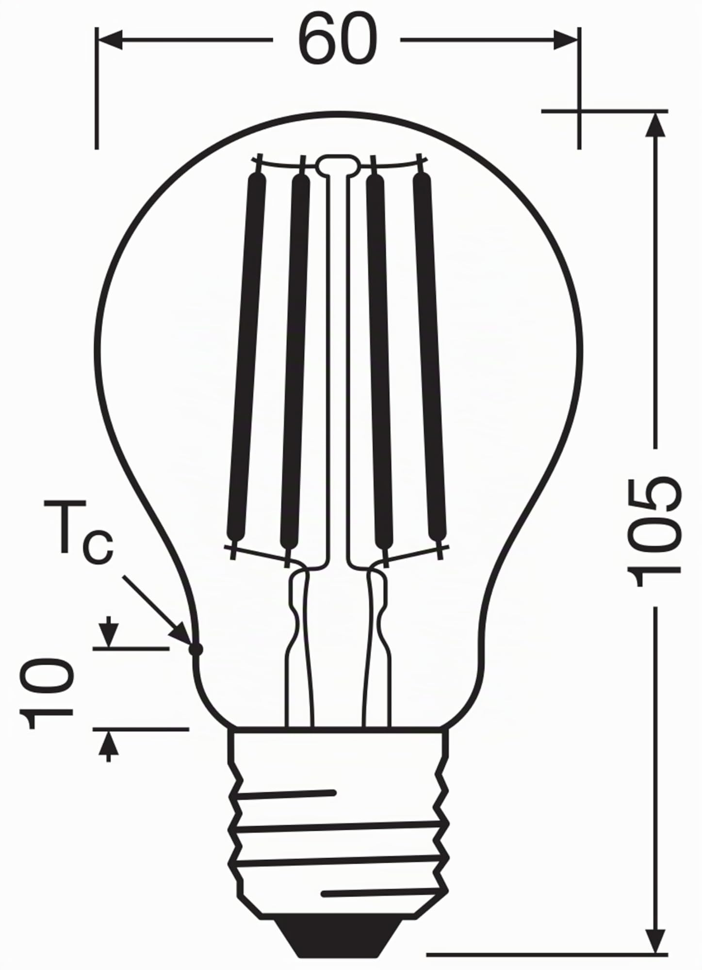 Osram LED Superstar Classic LED-Lampe A 75 in klassischer Kolbenform, klarer Glaskörper, 5 W, 1055 lm, E27 Fassung, 2700 K für warmweißes Licht, EEK A, 60 mm Durchmesser, 6-Pack