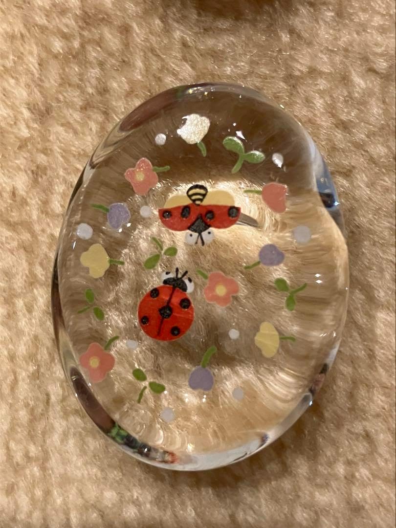 春の箸置き そら豆 びいどろ 8個セット クリスタル箸置き