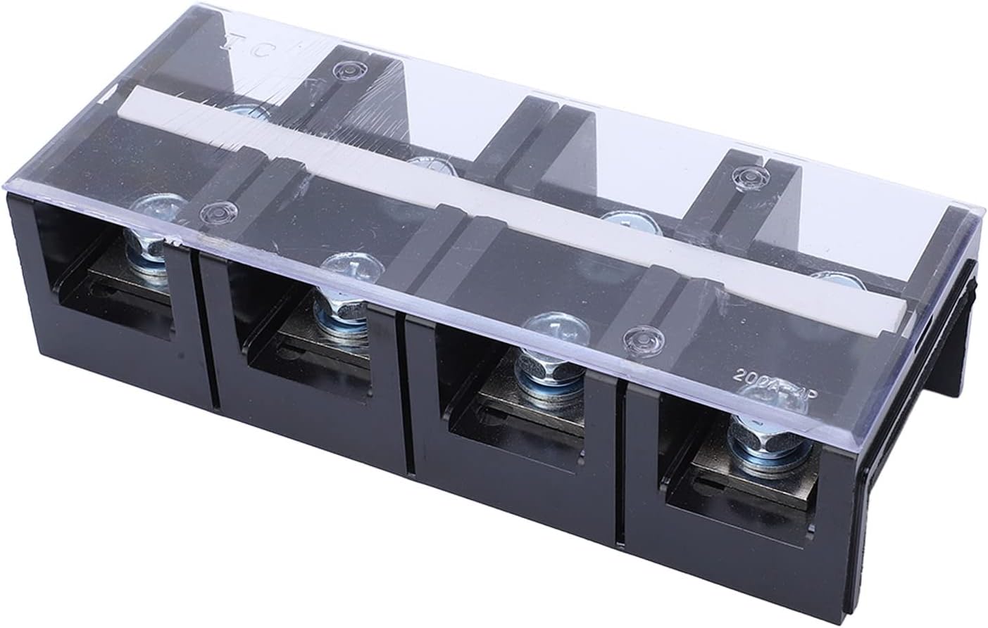 Amazon.com: Terminal Block Dual Row 4 Position Terminal Strip 200A ...