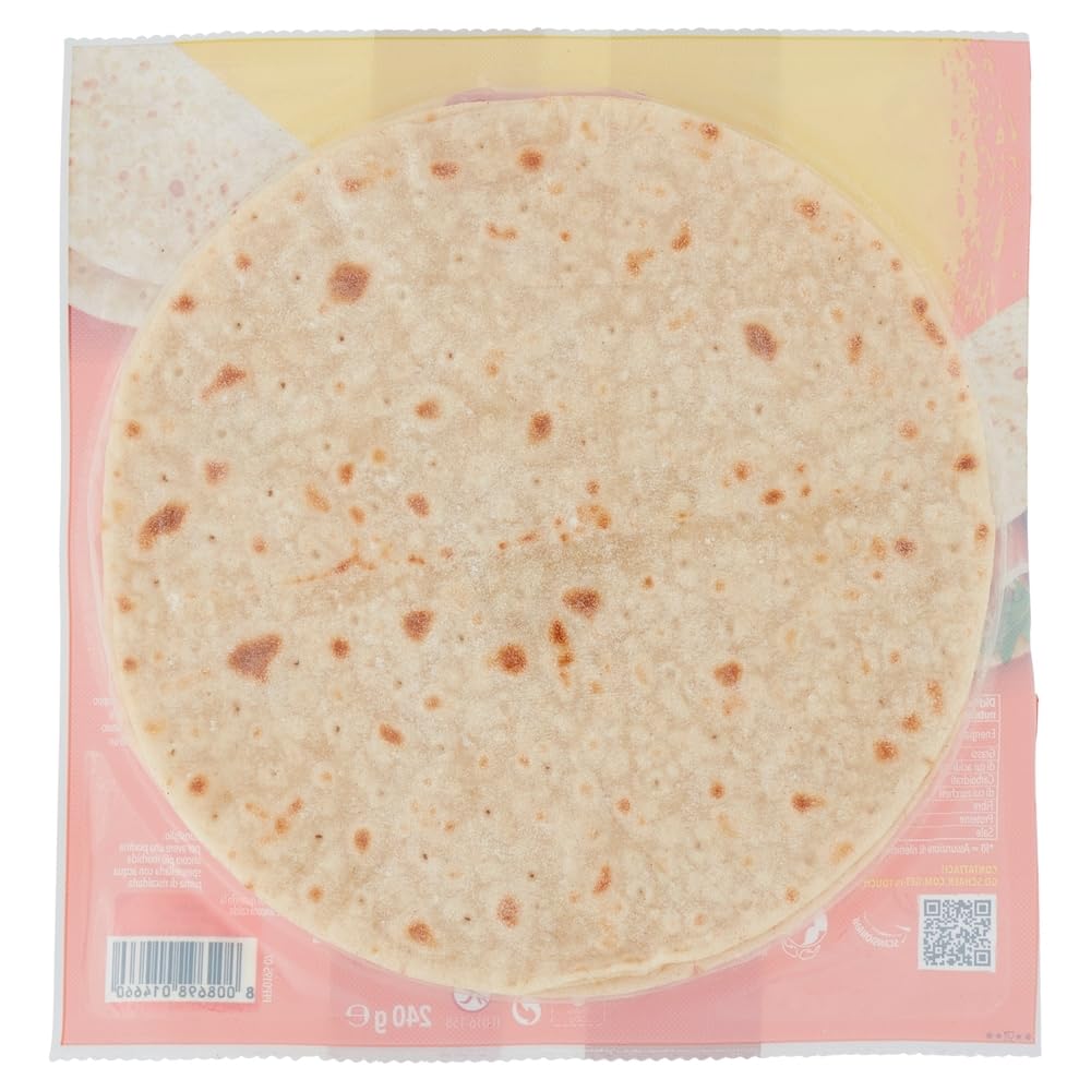 8x Schär Piadina Brot Glutenfreie Piadina, Authentischer Geschmack 240g (Jede Packung enthält 3 Piadinas à 80g) + Beni Culinari Kostenloser Schlüsselanhänger