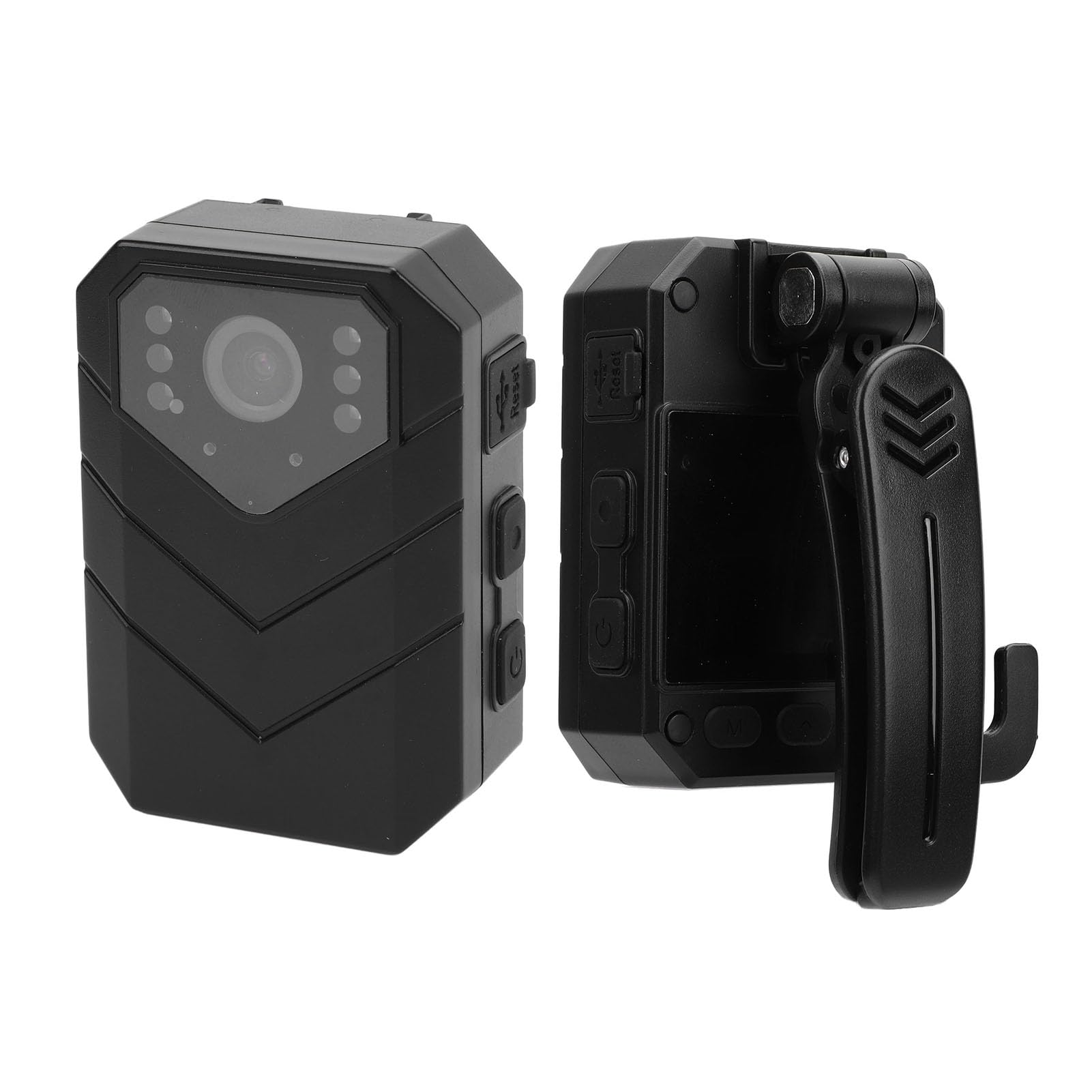 VBESTLIFE Telecamera per il Corpo della Polizia HD 1296P, Fotocamera Indossata Dal Corpo Impermeabile, Fotocamera Portatile Indossabile con Registrazione Audio Video, Visione Notturna, per