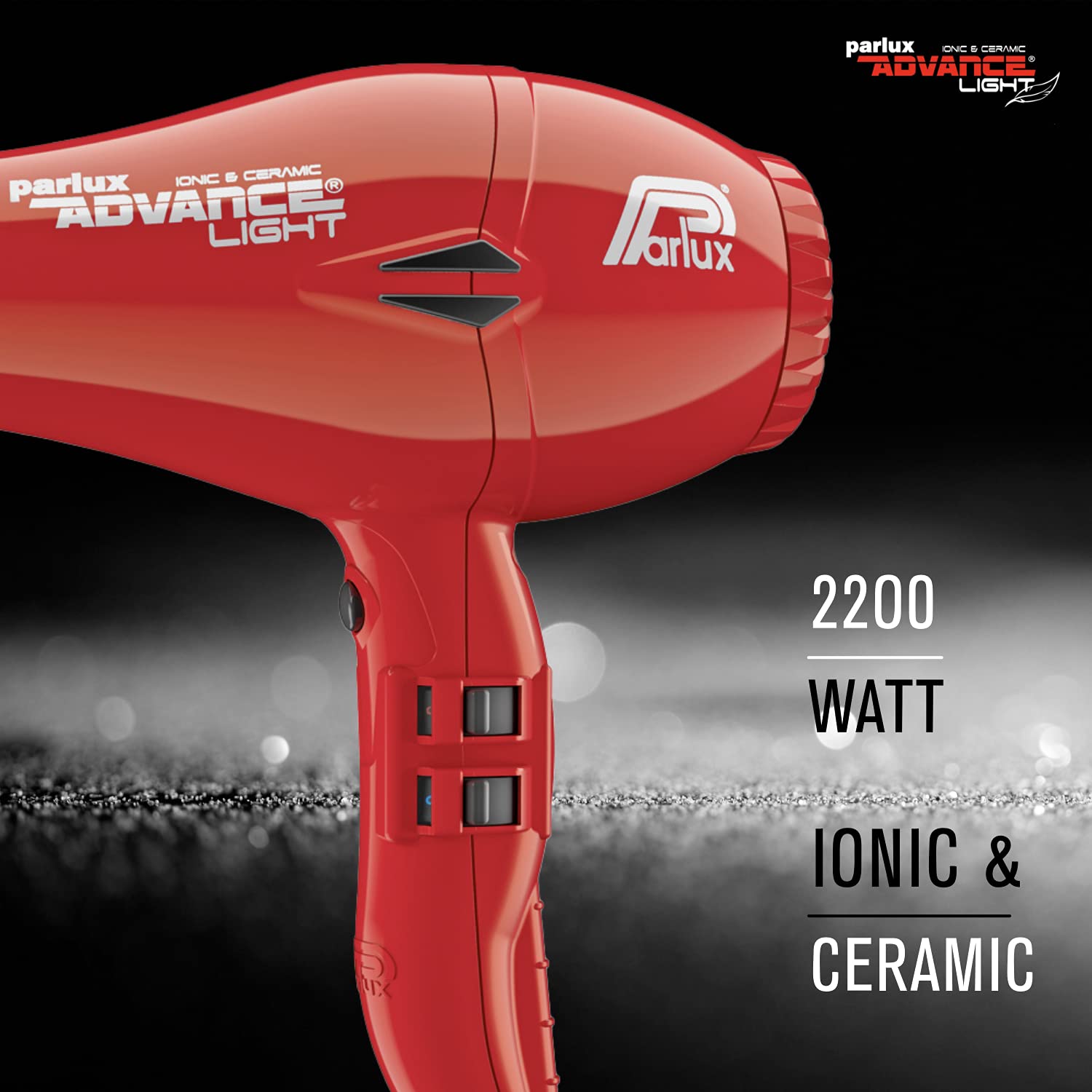 Parlux Advance Light Ionique & Ceramique Sèche-Cheveux Rouge