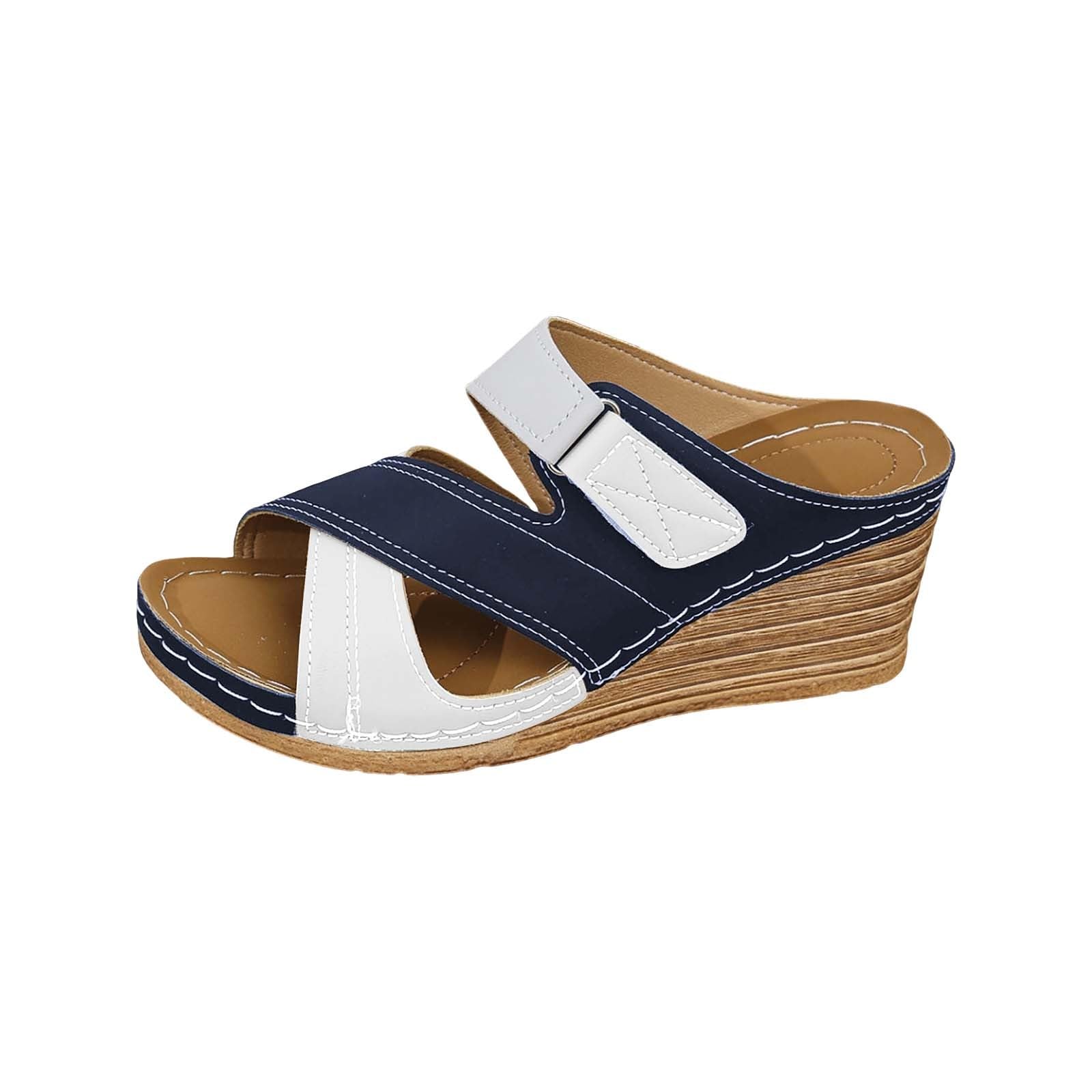 Sandali Donna Comodi Plateau Sandali Zeppa Estive Ciabatte da Spiaggia con Tacco a Spillo da Donna Pantofole Casual Scarpe con Fondo a Spillo Estivi Scarpe Aperte Estive