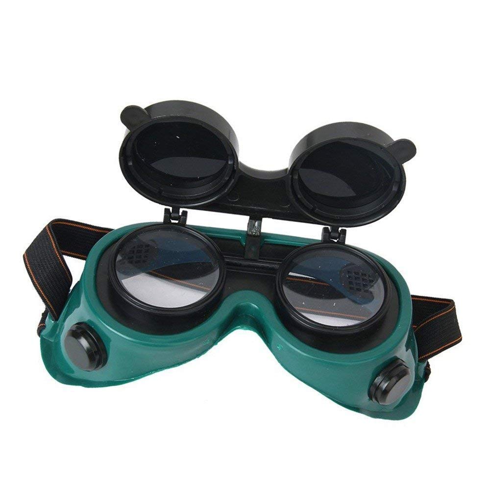 TAJPLUS WeighTaj Heavy Duty Welding Goggles Flip Up Polycarbonate Dual Lens For Eye Protection (Dark Green) (B082YXH8LP) Amazon Price History, Amazon Price Tracker