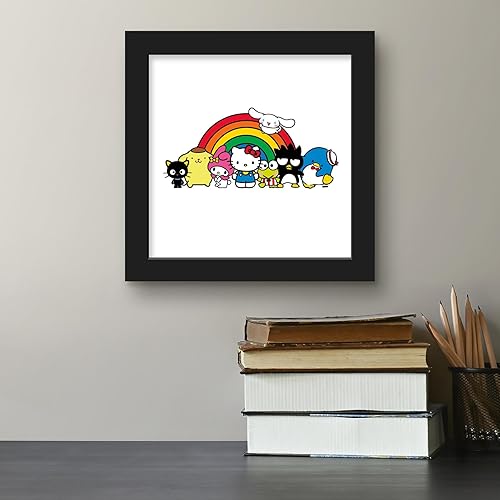 Miniatura 8 de Trends International Gallery Pops Sanrio - Póster de pared con diseño de Hello Kitty y sus amigos, diseño de arcoíris grupal, 12.00 x 12.00
