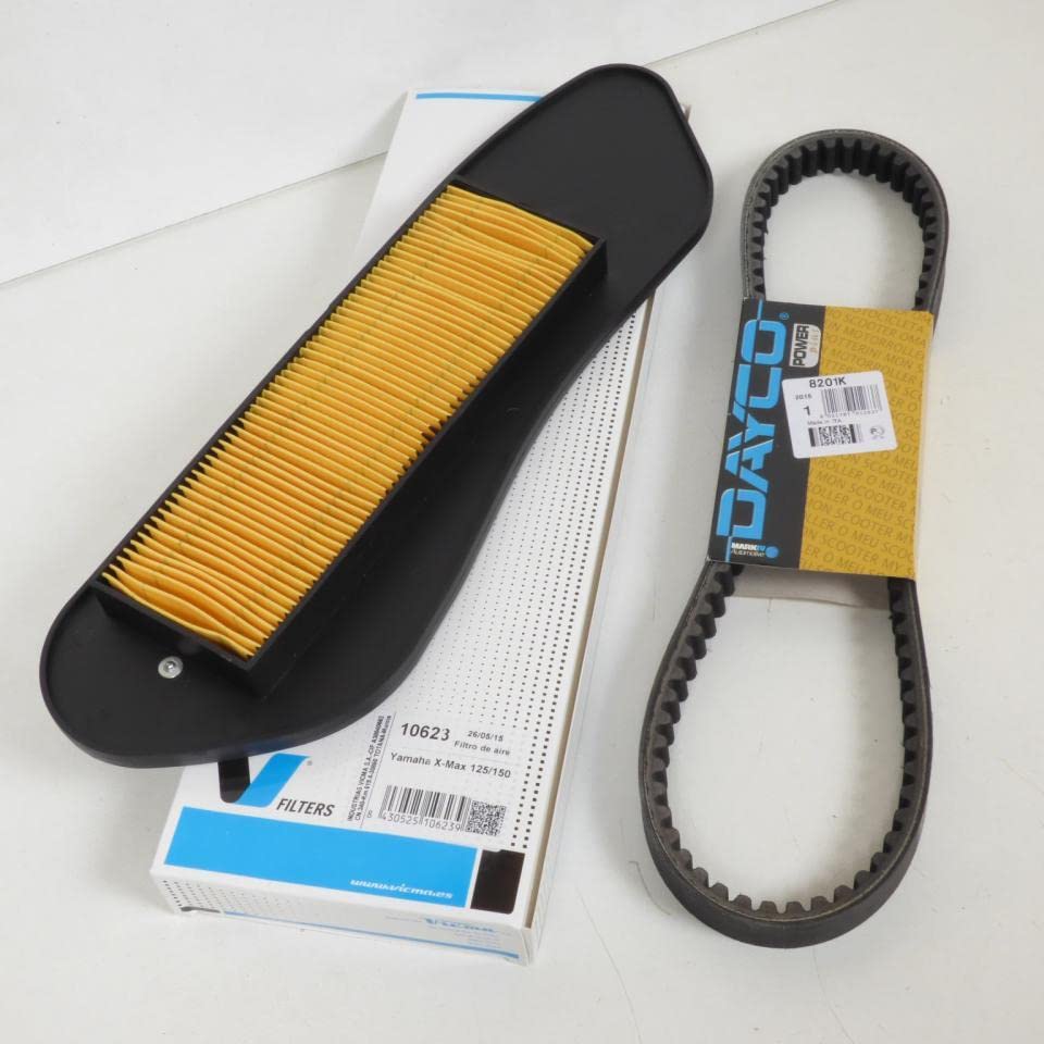 Kit de mantenimiento para Scooter Yamaha 125 Xmax 2006 – 2013 Filtro, pastilla, correa, bujía