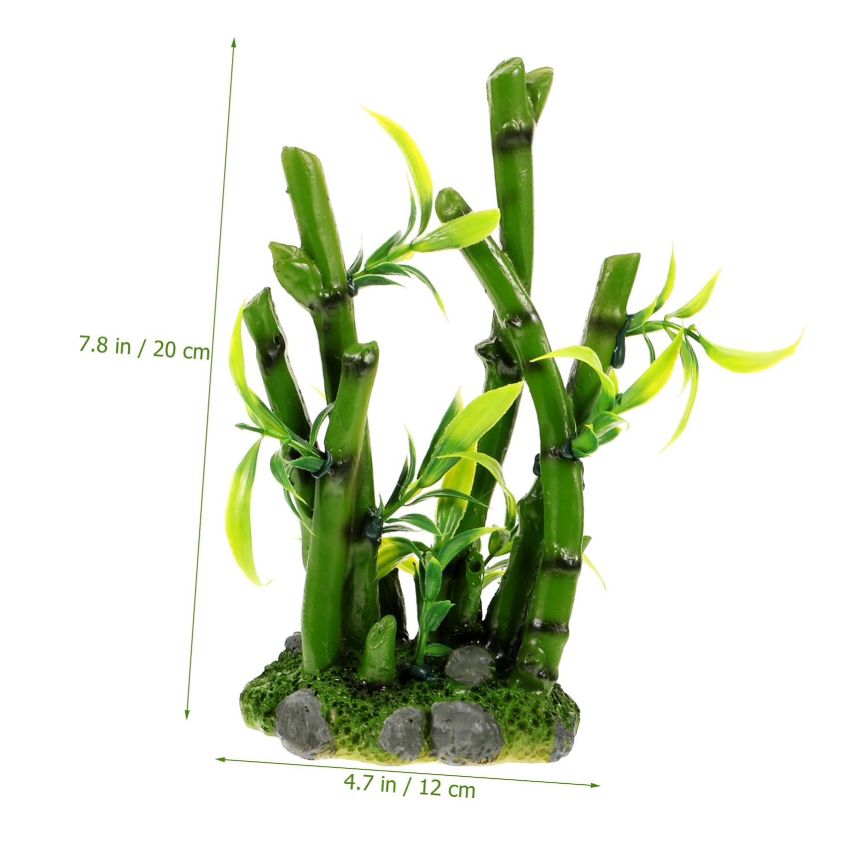SUPVOX Realistic Resin Bamboo Plant for Aquarium Reptile Tank Ornament Decorative Landscape Plant Decor