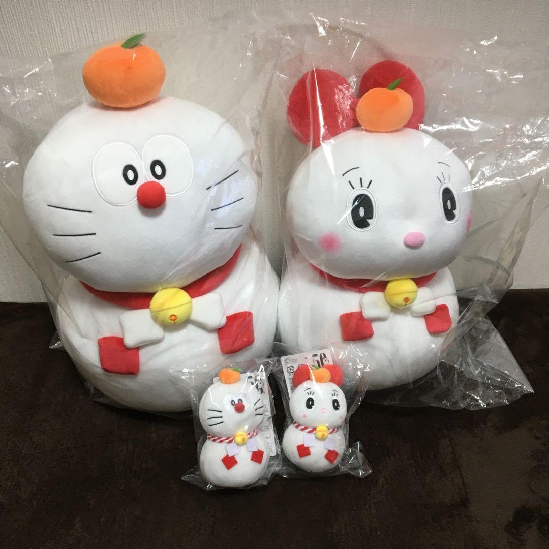 ドラえもん ドラミ 郵便局 限定 鏡餅 ぬいぐるみ クッション マスコット