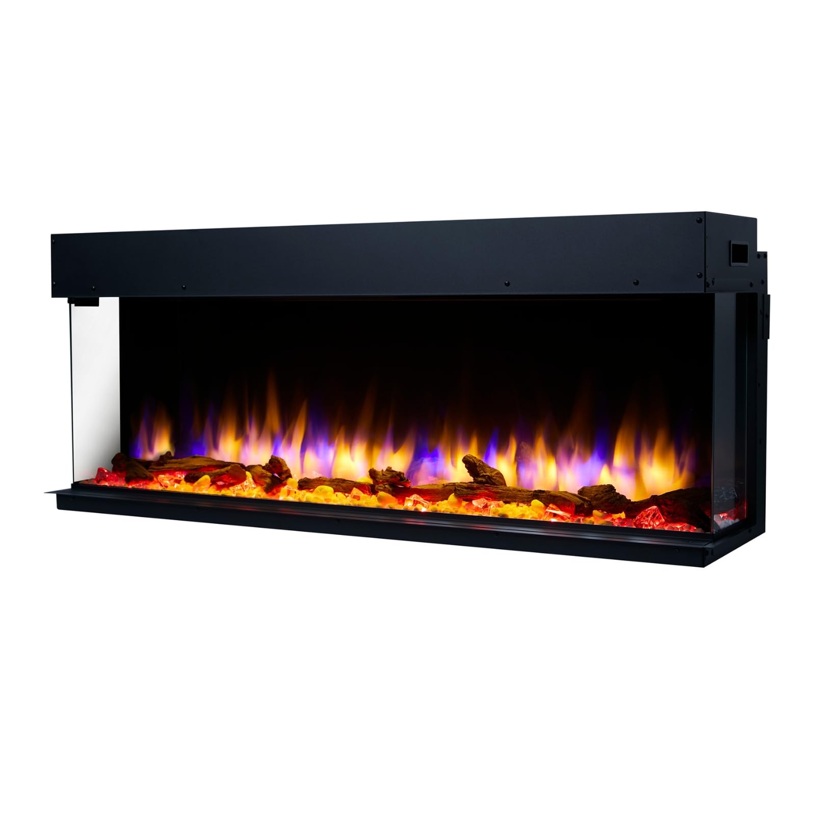Castleton Fires & Fireplaces Black Electric Fireplace with 6824.28 BTU