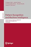 Pattern Recognition and Machine Intelligence: 5th International Conference, PReMI 2013, Kolkata, India, December 10-14, 2013. Proceedings (Image ... Vision, Pattern Recognition, and Graphics)