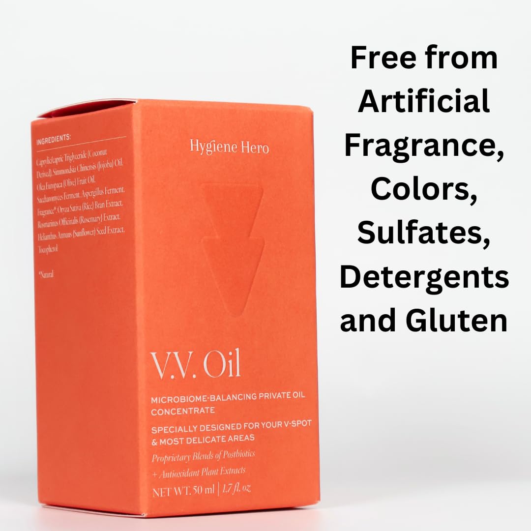 VV OIL - Microbiome-Balancing Yoni Oil for Genitals - Prevent Ingrown Hairs - Hydrate Dry Patches - Best for Vulva & Intimate Areas - Handcrafted, Vegan & GMO-Free - Scented