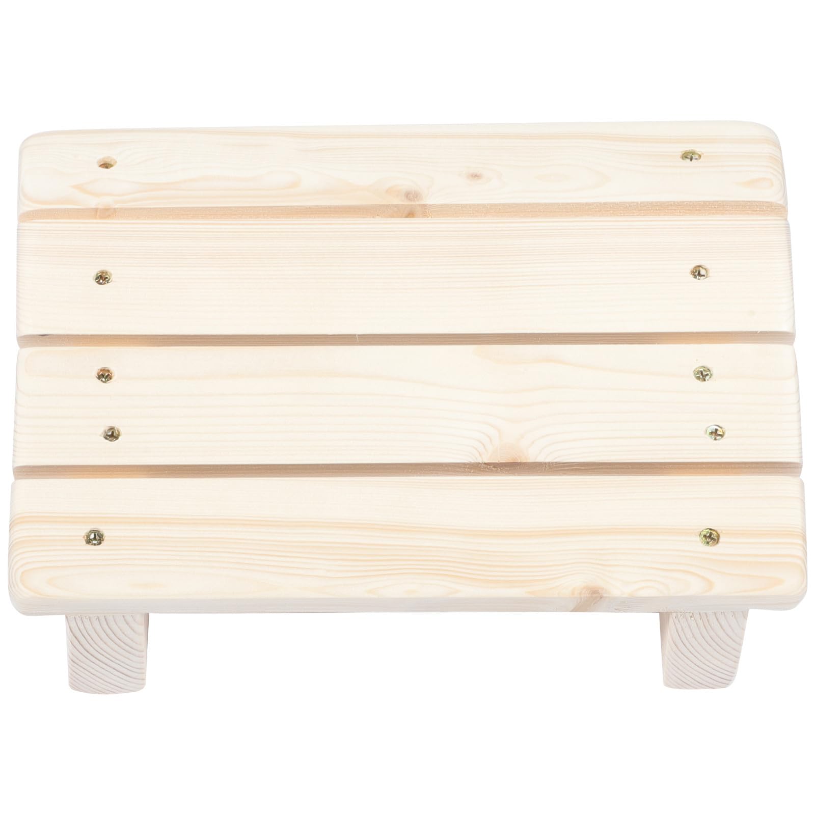 ULTECHNOVO Poggiapiedi e Offre uno Stoccaggio Pratico in Legno Massello Inclinato Sgabello Poggiagambe Robusto Migliora Comfort per Ufficio e Casa
