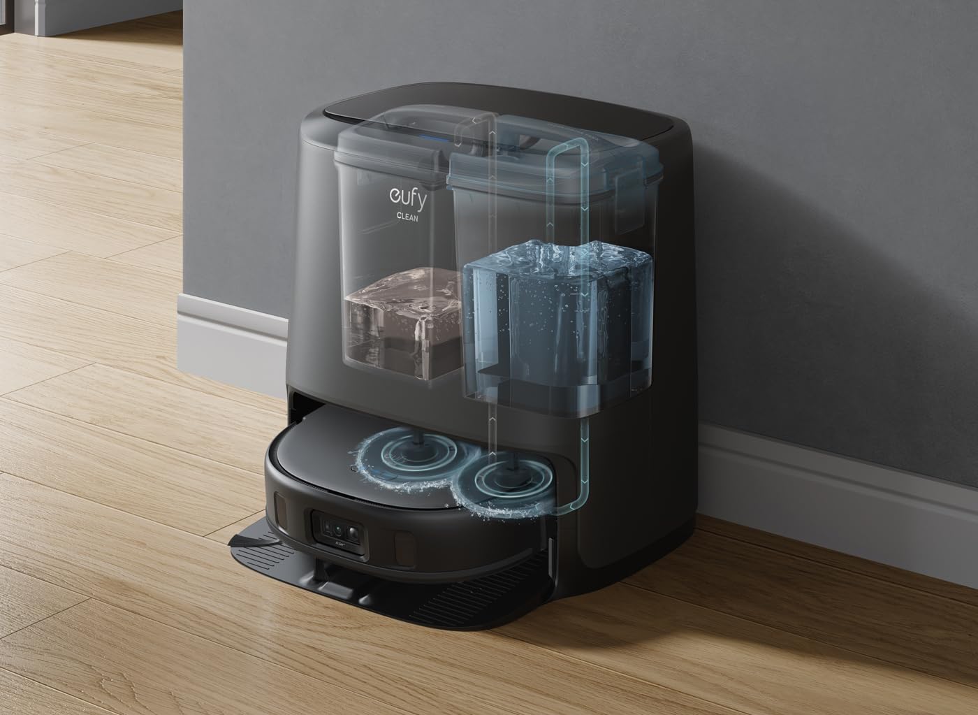 eufy Clean X9 Pro Hybrid Robot Vacuum Cleaner 5500Pa Dual Rotary
