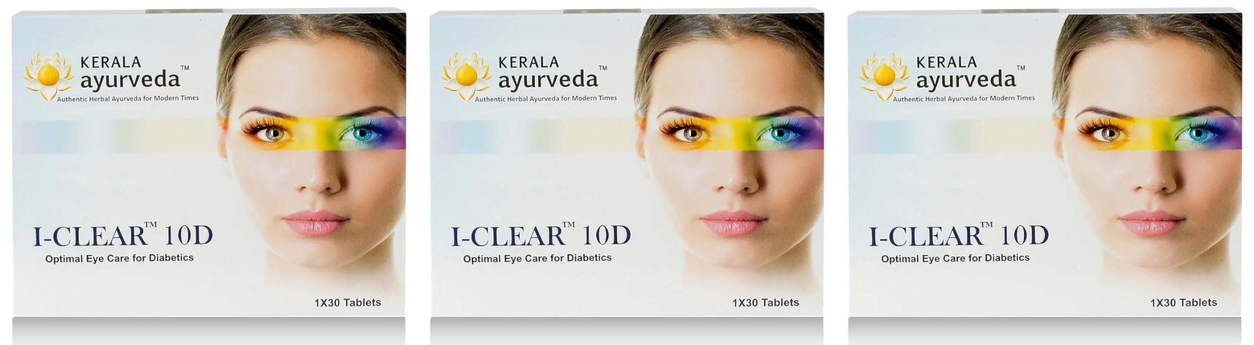 Kerala Ayurveda I-Clear 10D - 30 Tablets x Pack of 3