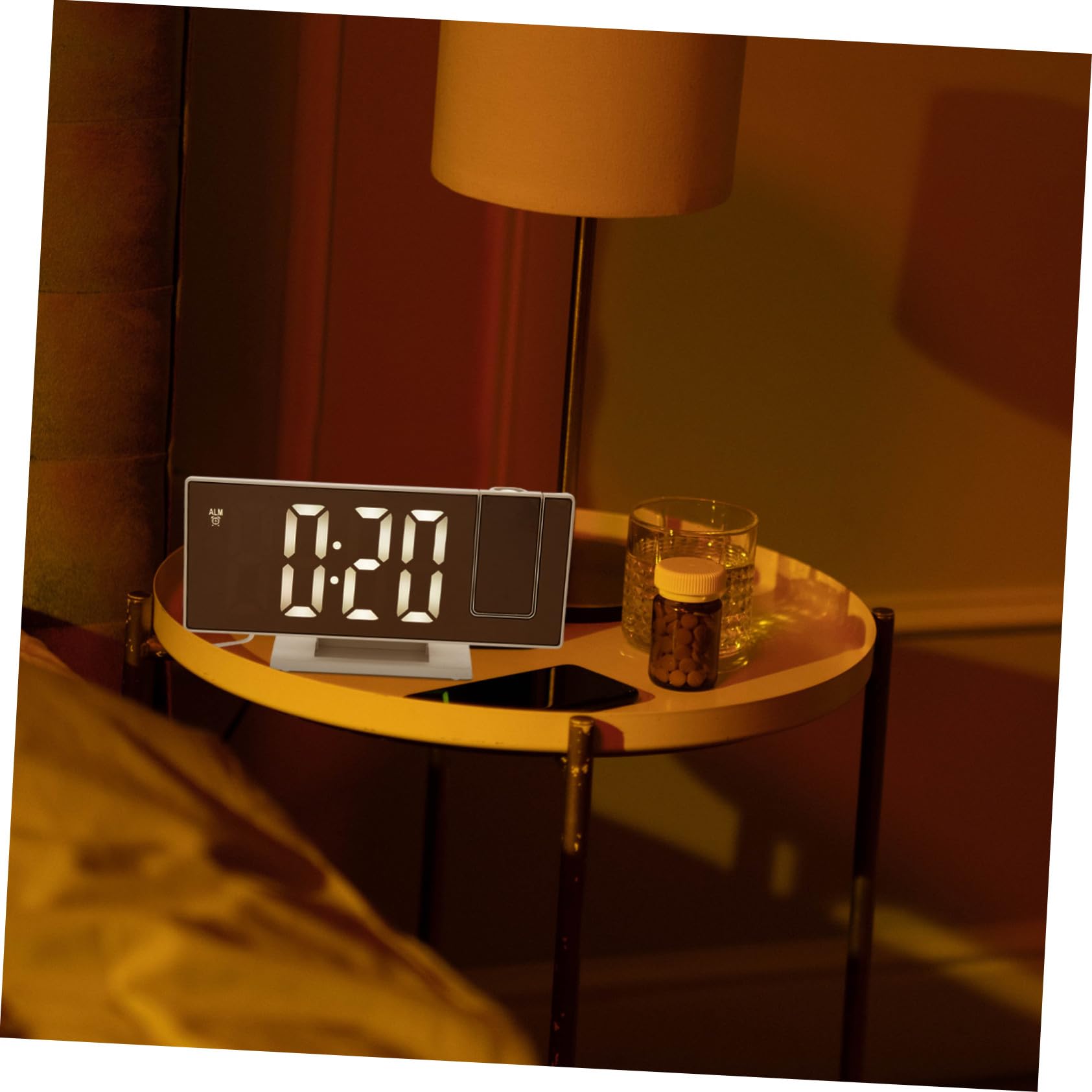 Reloj Despertador de Proyección Digital de Sobremesa Pantalla Grande