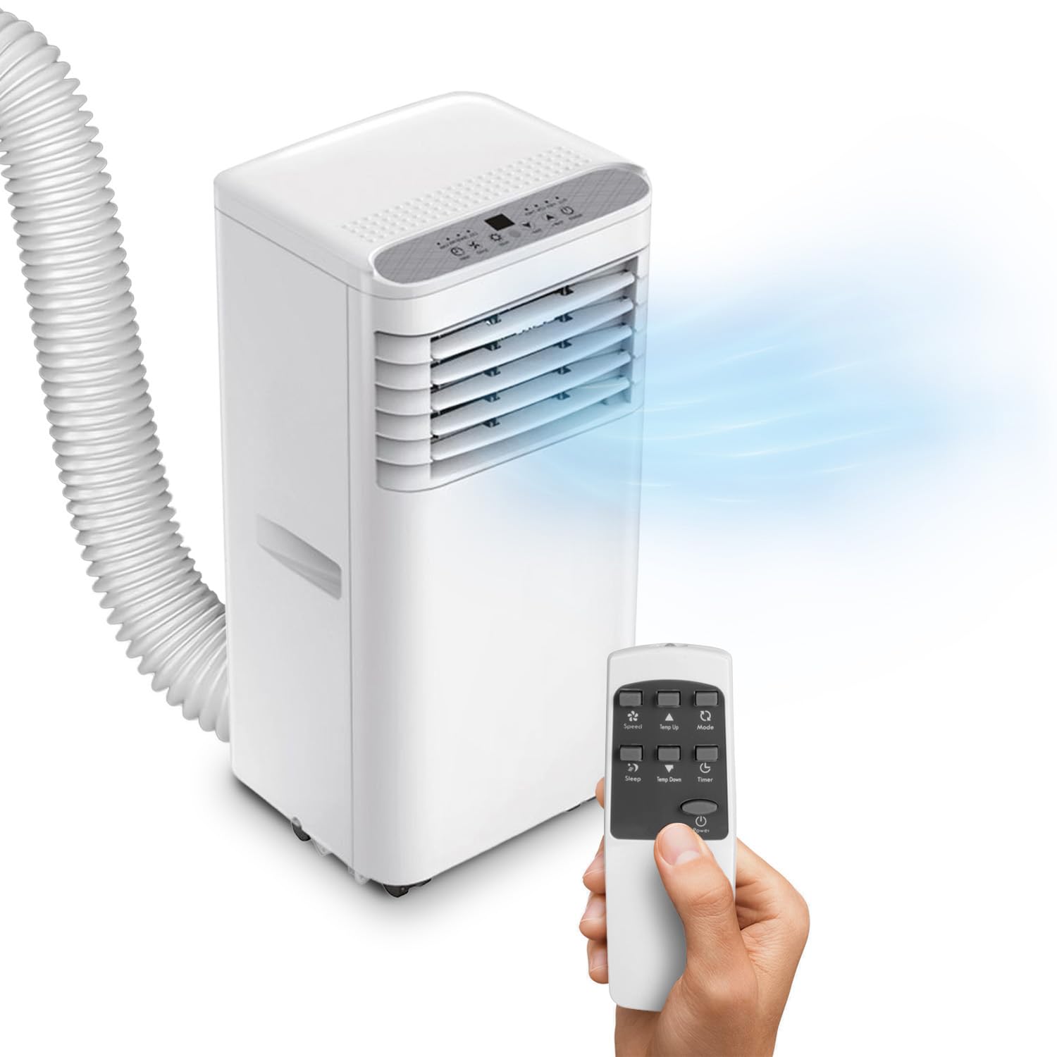 Avilia Condizionatore Portatile 9000 BTU 3 in 1 – Deumidificatore, Raffreddatore e ventilatore | Climatizzatore senza unità esterna per casa e ufficio