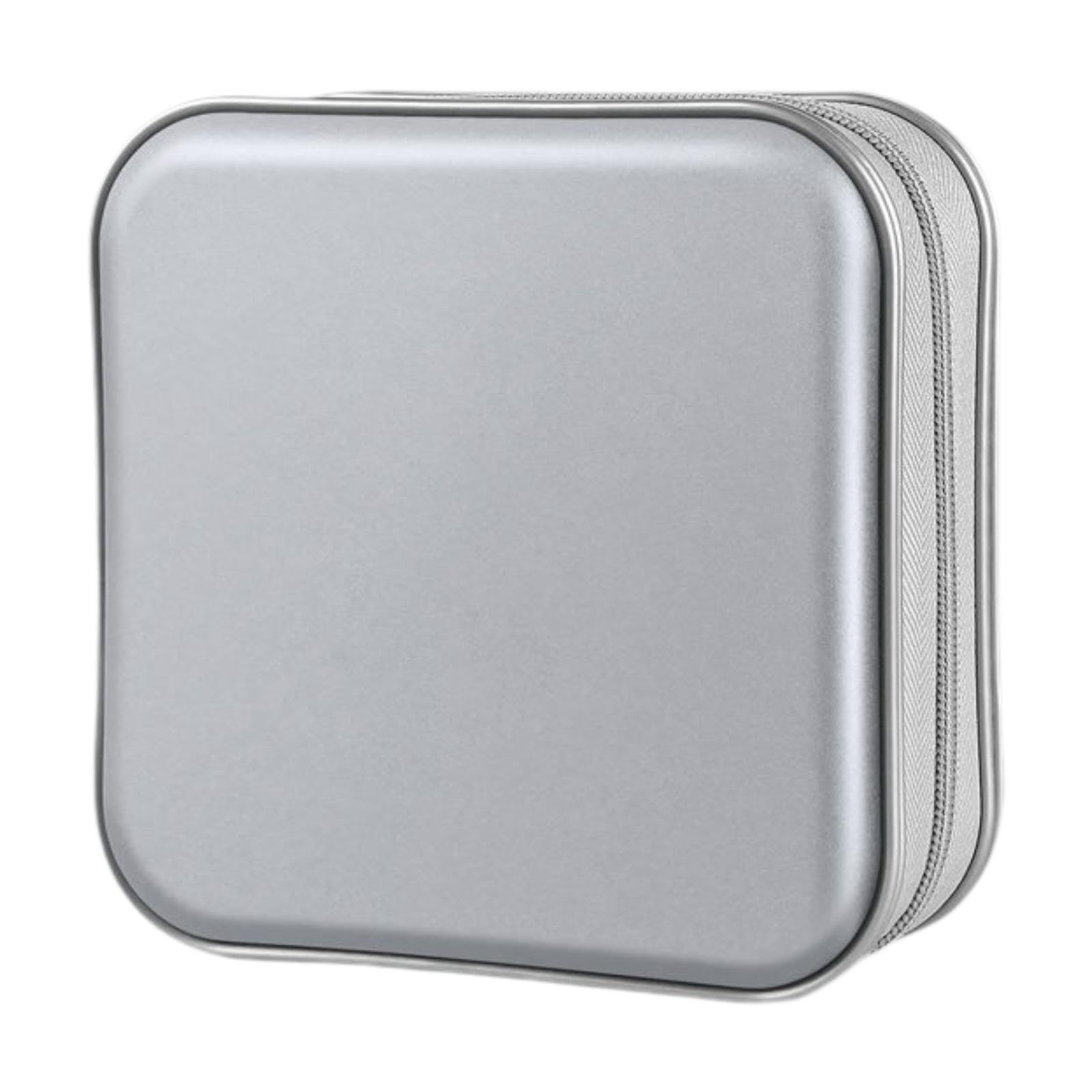 MYADDICTION CD Case Hard Zipper Household 40 Capacity CD Case Holder for Travel Home Car Gray-image-24