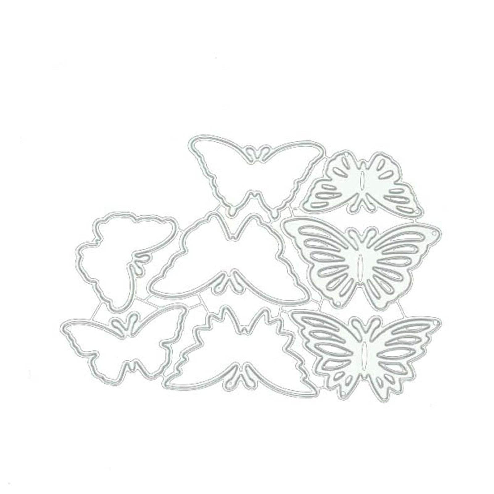 Fustelle in metallo a forma di orsetto per farfalla, stencil per album