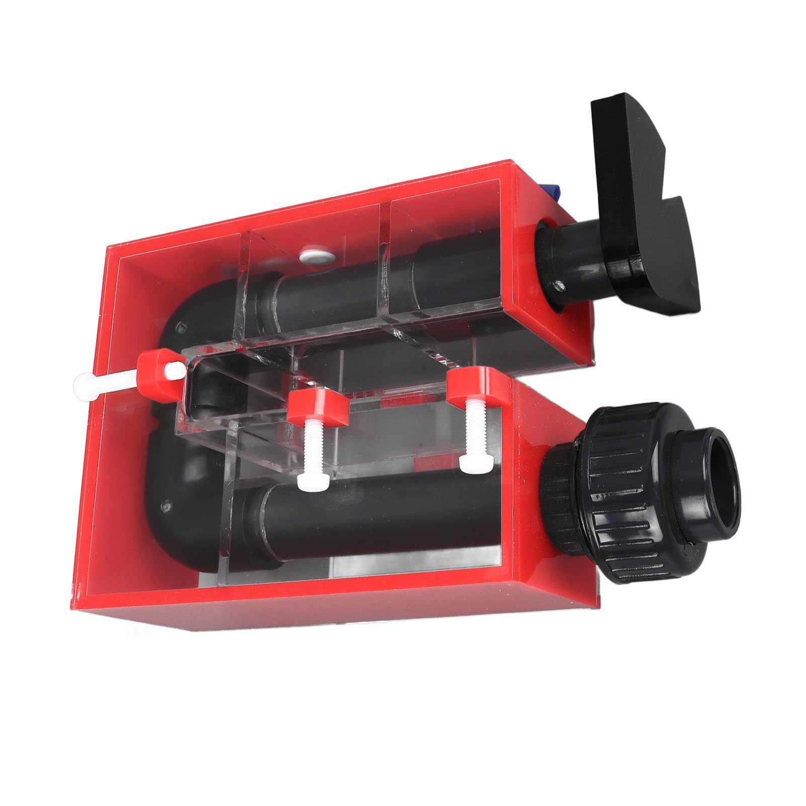 Zerodis Pompa Aeratore per Acquario per Acquario, Filtro per Vasca per Pesci Montato a Parete, Efficiente di Circolazione dell'Acqua per Serbatoi di Acqua Dolce e Salata, Scatola di Troppopieno in