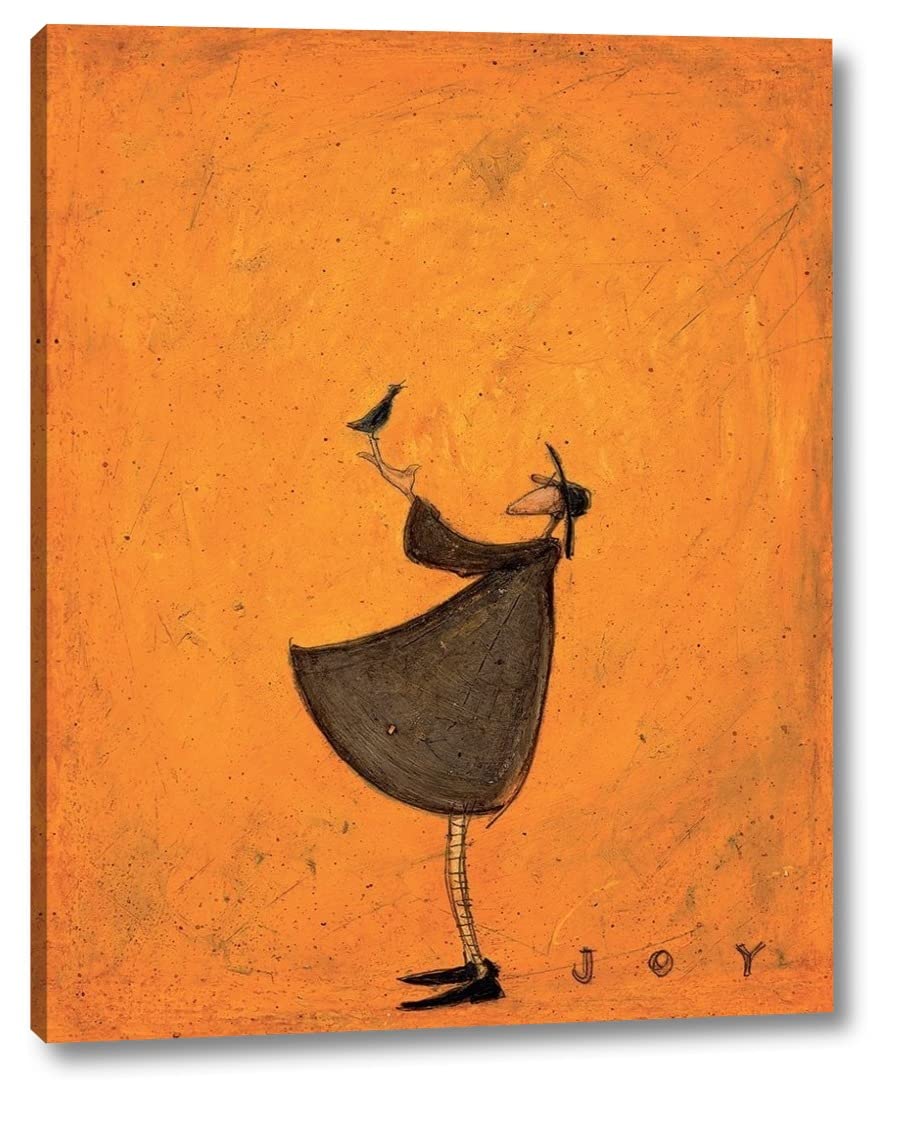 Joy by Sam Toft - 13" x 16" Canvas Art Print Gallery Wrapped - Ready to Hang