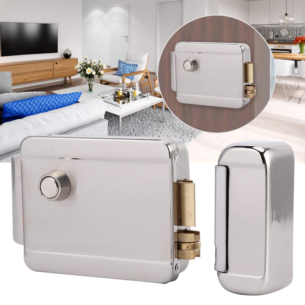 Antifurto Antifurto Serratura per cancello DC12V Serratura elettrica per controllo accessi con ingresso porta Serratura elettrica per scuole per hotel per casa